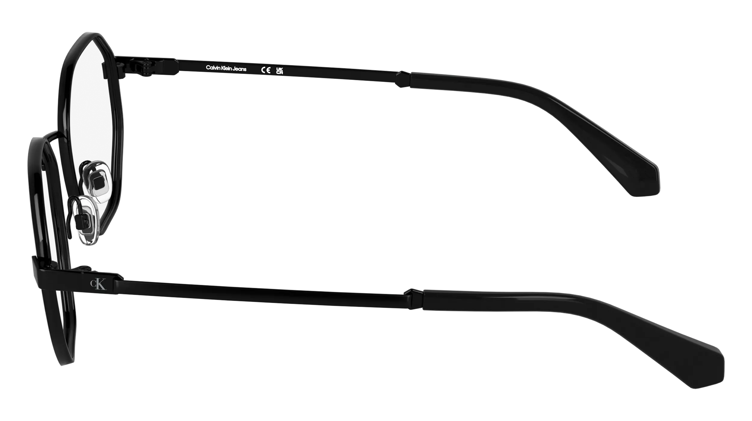 Calvin Klein CKJ25211 001 Montature da vista Metallo Nero Squadrata Normale - immagine 3