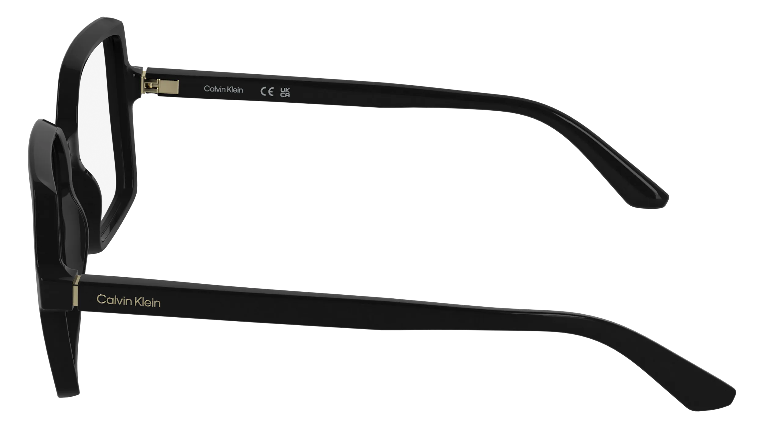 Calvin Klein CK25547 001 Montature da vista Bio-iniettato Nero Squadrata Normale - immagine 3