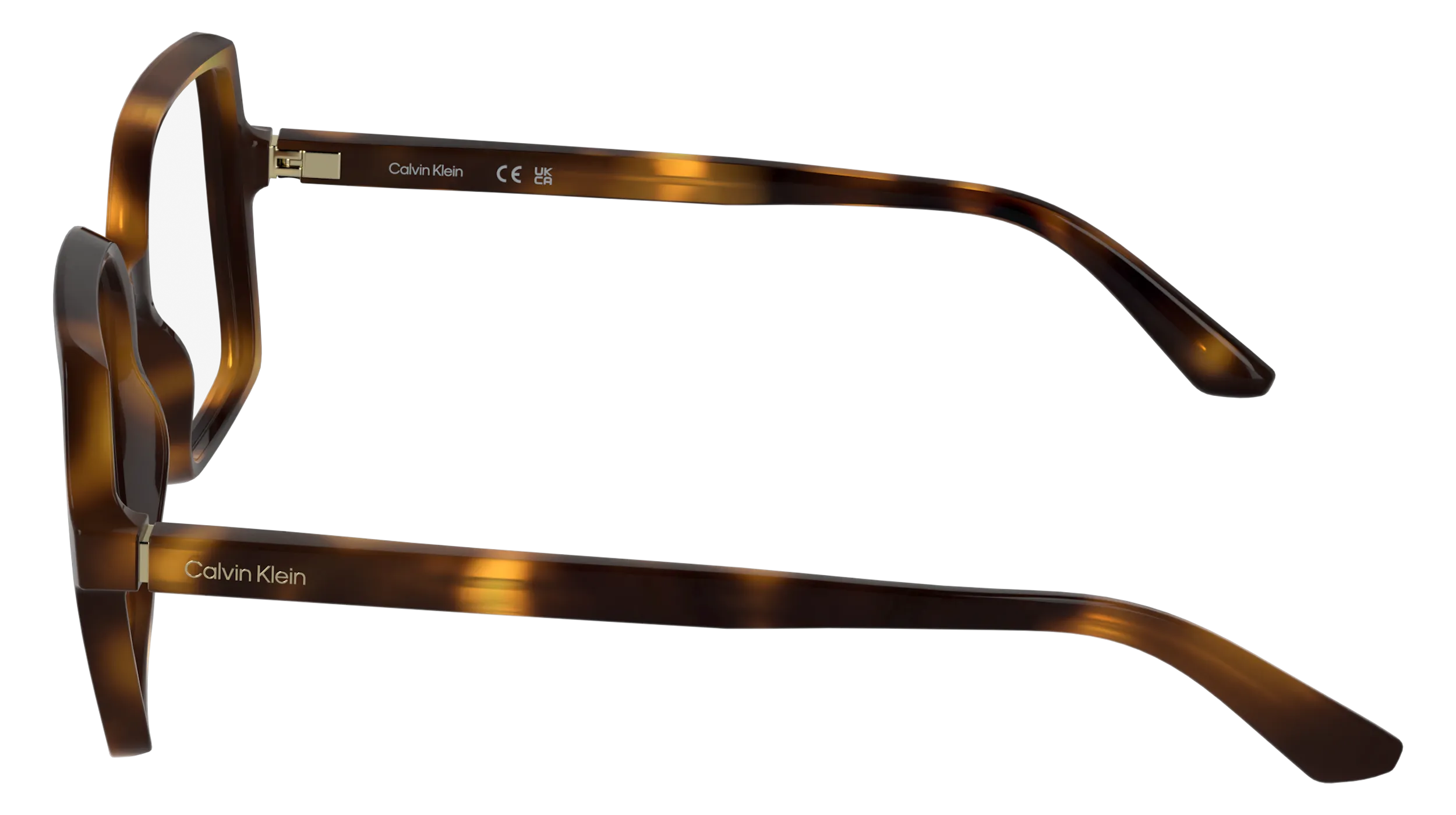 Calvin Klein CK25547 240 Montature da vista Bio-iniettato Havana Squadrata Normale - immagine 3