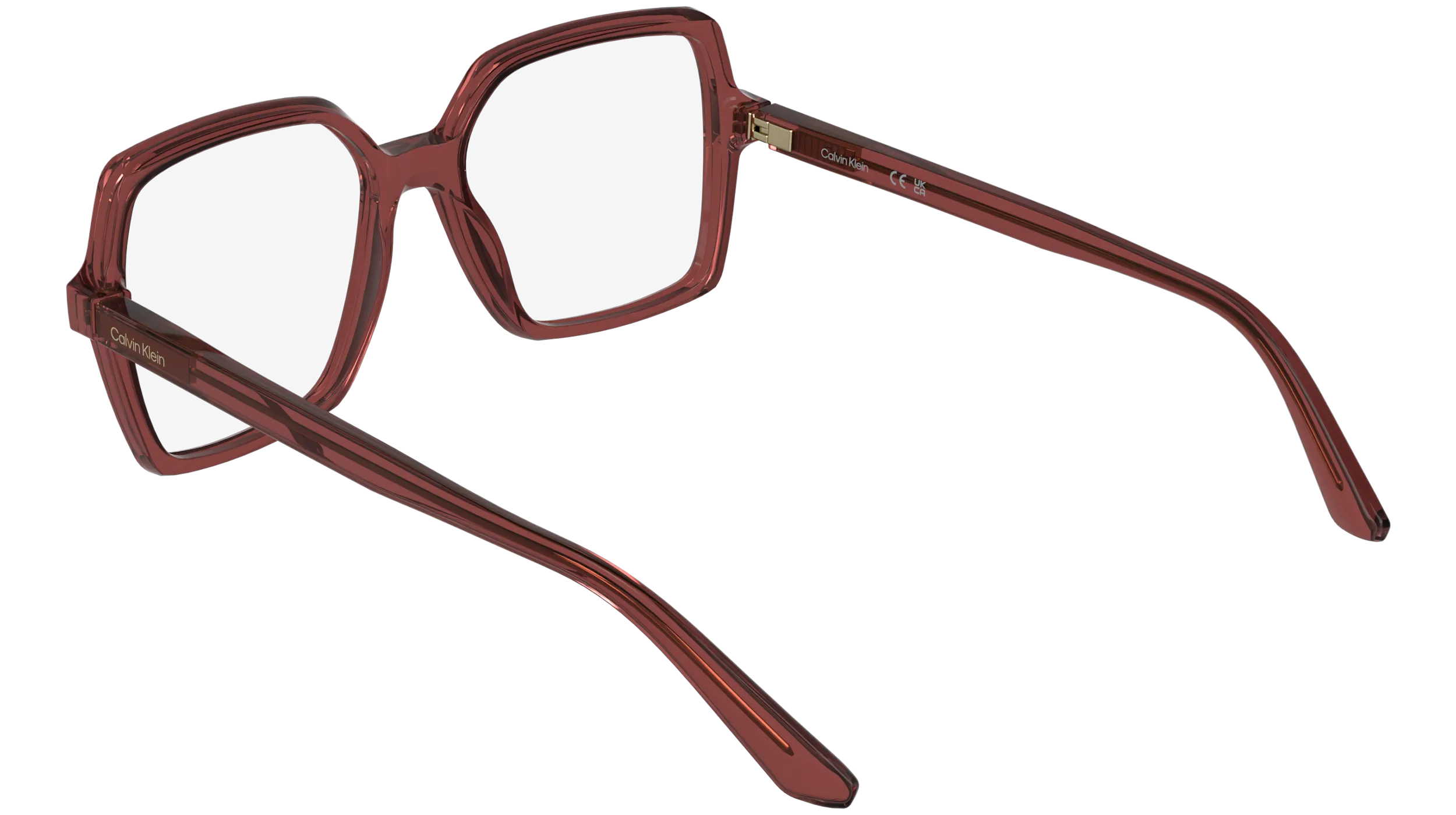 Calvin Klein CK25547 606 Montature da vista Bio-iniettato Rosso Squadrata Normale - immagine 4