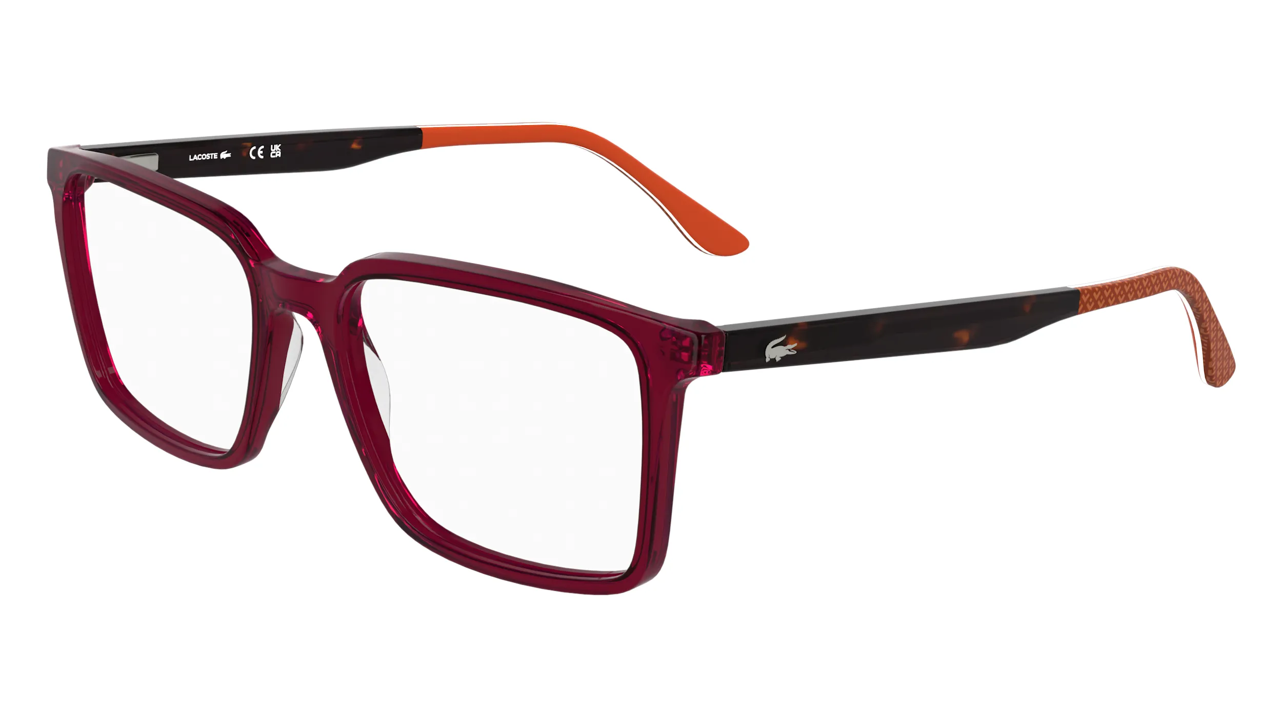 Lacoste L2992 601 Montature da vista Acetato Bordeaux Squadrata Normale - immagine 1