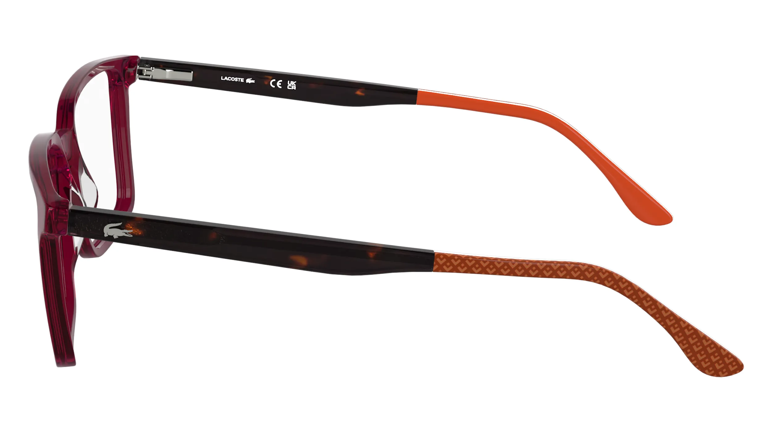 Lacoste L2992 601 Montature da vista Acetato Bordeaux Squadrata Normale - immagine 3