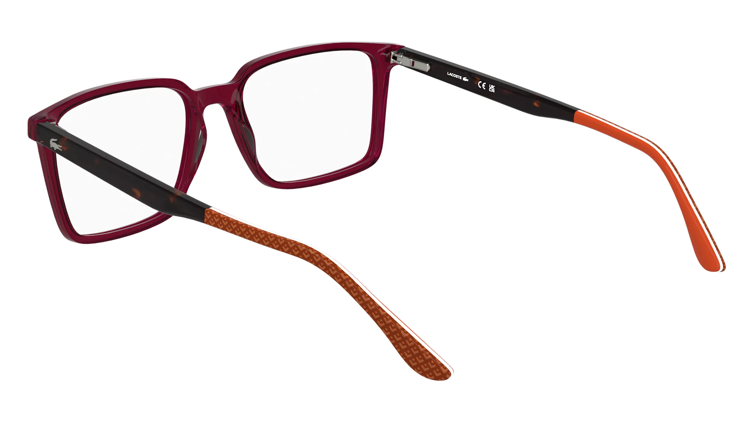 Lacoste L2992 601 Montature da vista Acetato Bordeaux Squadrata Normale - immagine 4