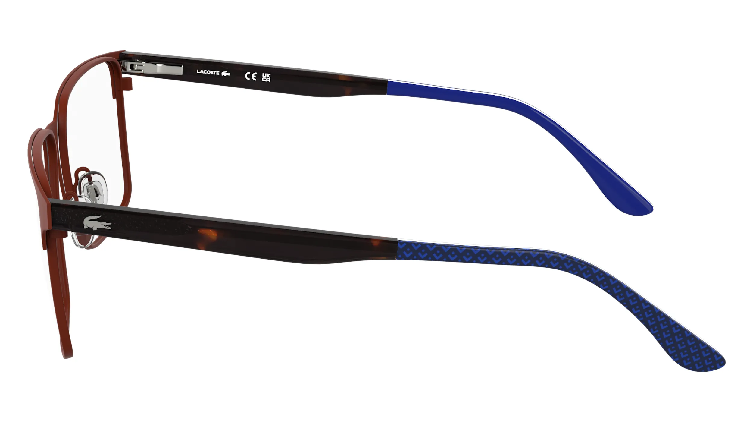 Lacoste L2314 601 Montature da vista Metallo Bordeaux Squadrata Normale - immagine 3