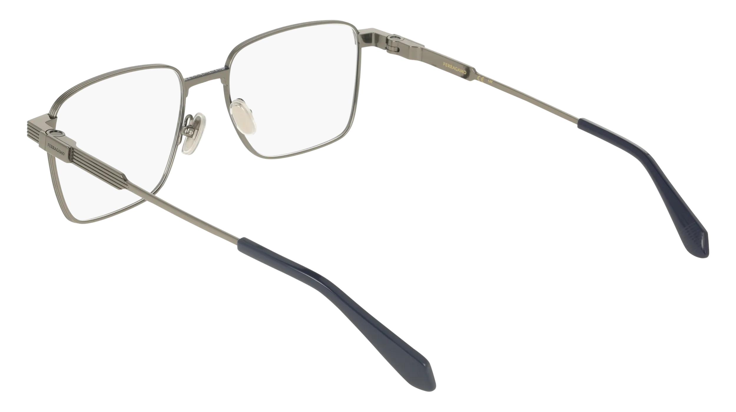 Ferragamo SF2601 021 Montature da vista Titanio Rutenio Squadrata Normale - immagine 4