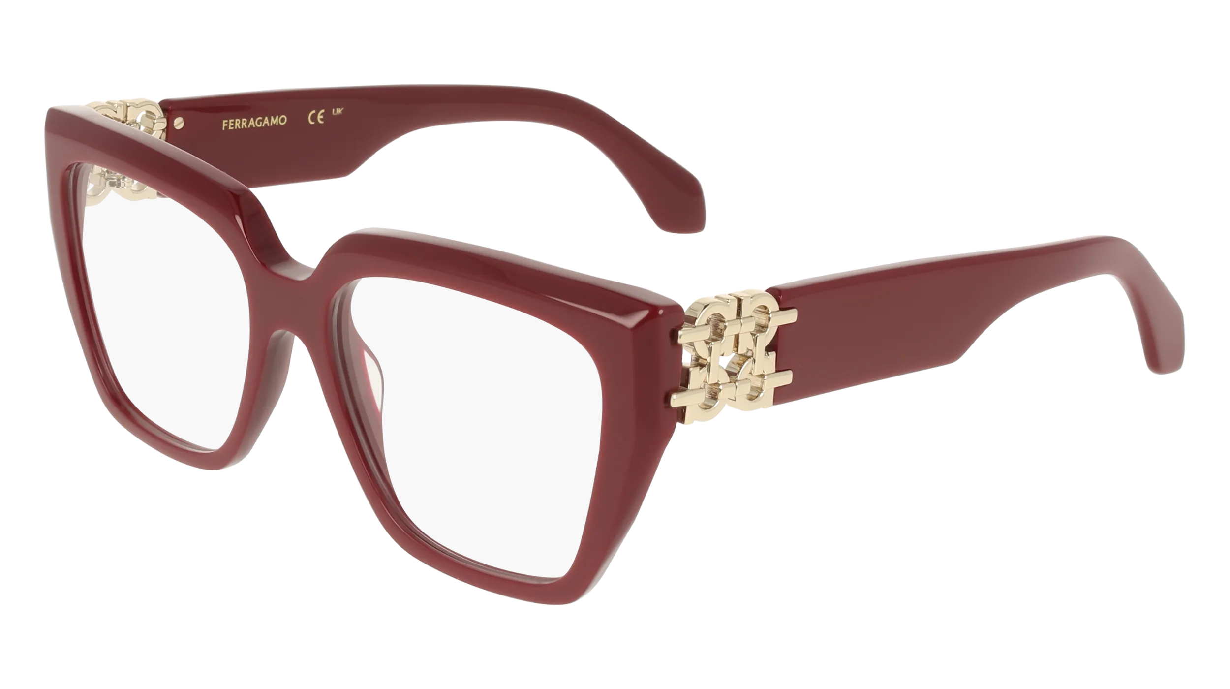 Ferragamo SF3041E 606 Montature da vista Acetato Bordeaux Squadrata Normale - immagine 1