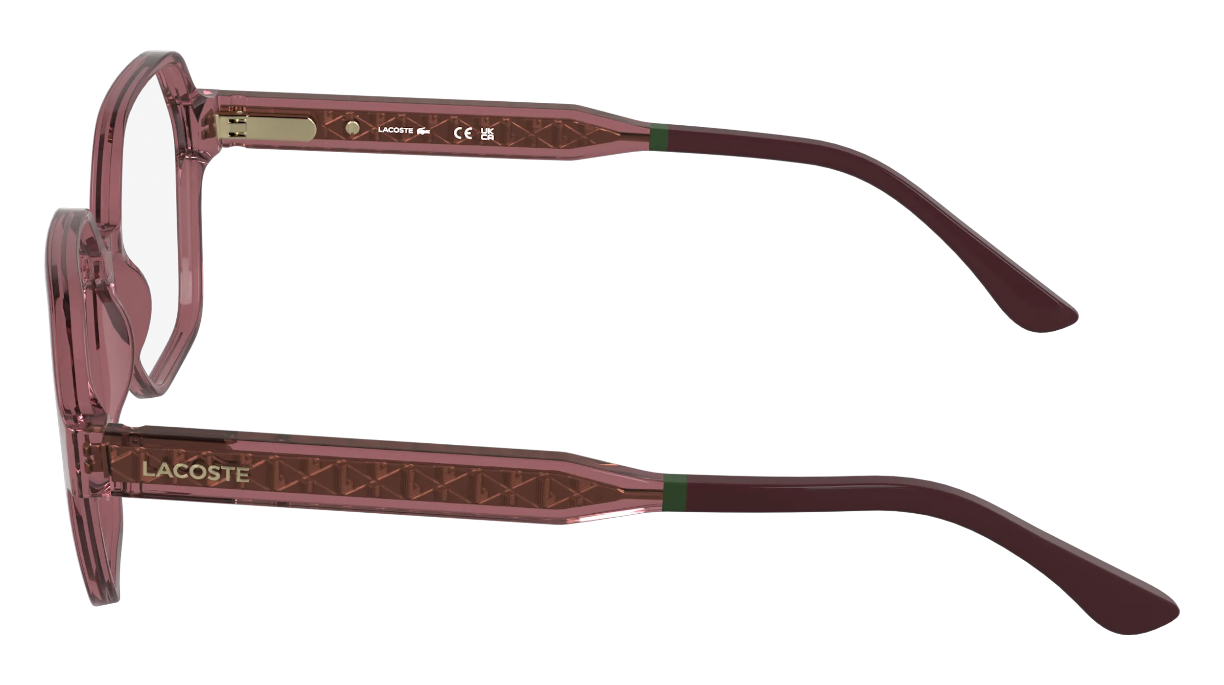 Lacoste L4000 601 Montature da vista Bio-iniettato Bordeaux Squadrata Normale - immagine 3