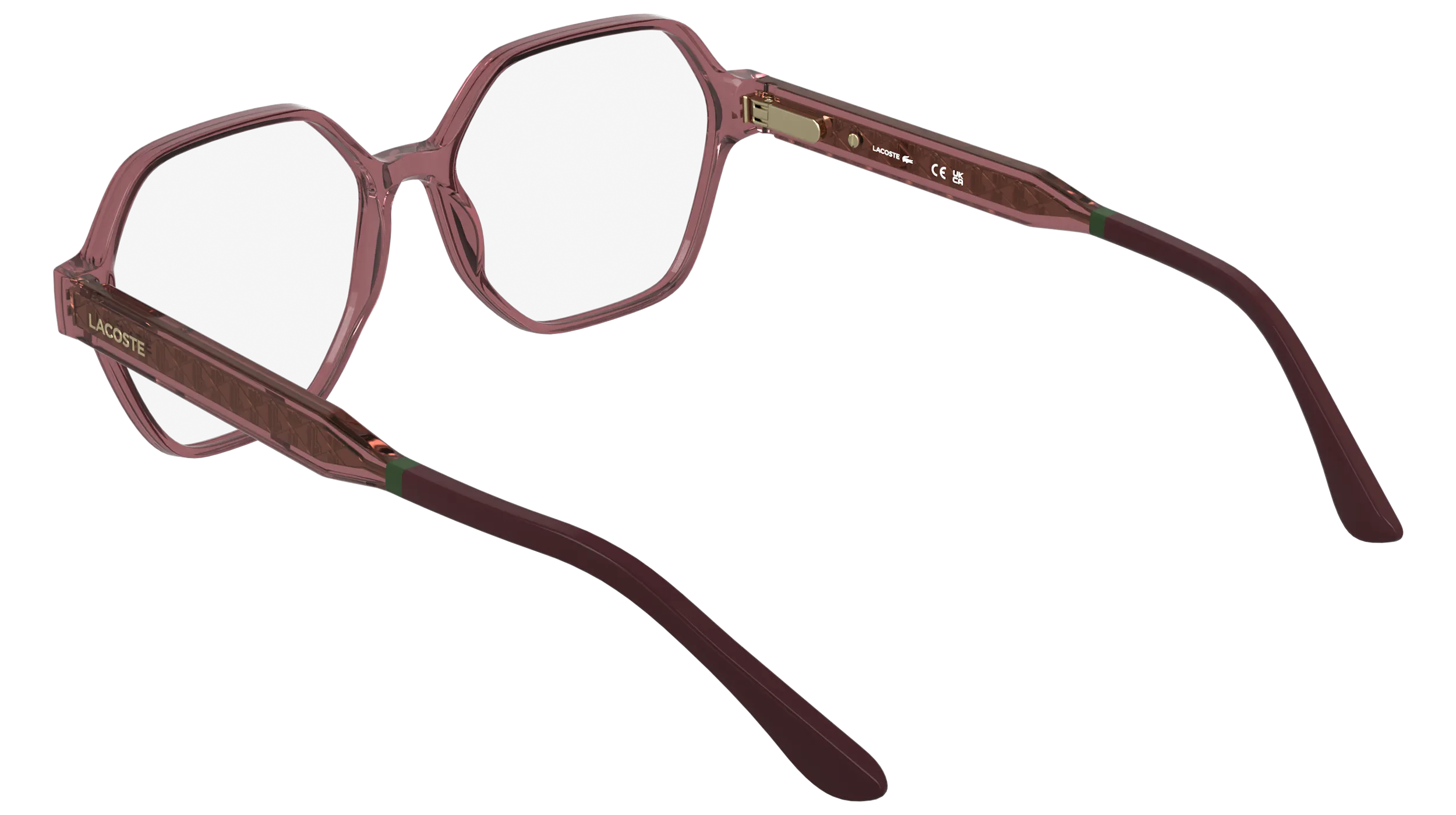 Lacoste L4000 601 Montature da vista Bio-iniettato Bordeaux Squadrata Normale - immagine 4