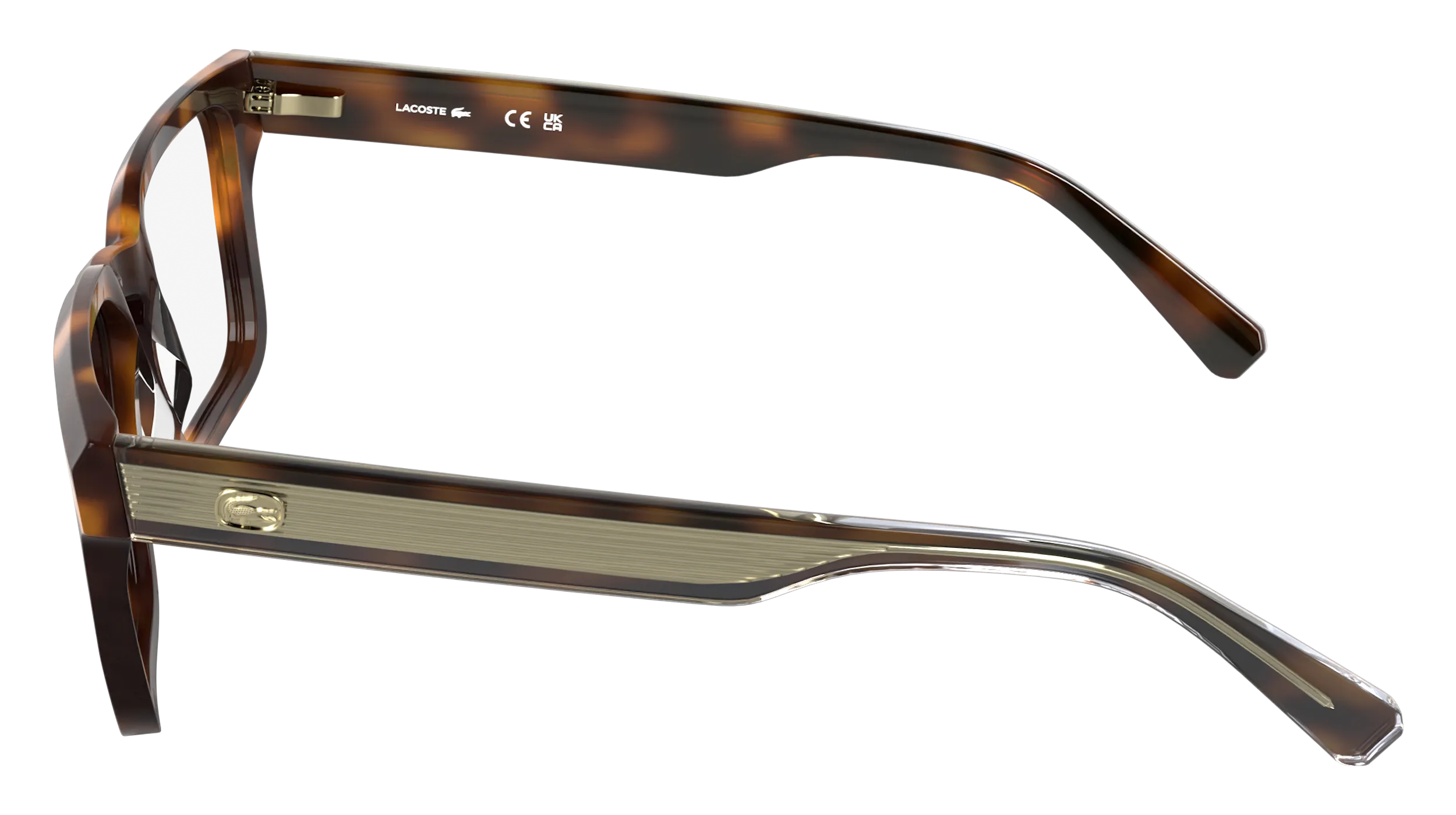 Lacoste L4003 214 Montature da vista Acetato Havana Squadrata Normale - immagine 3