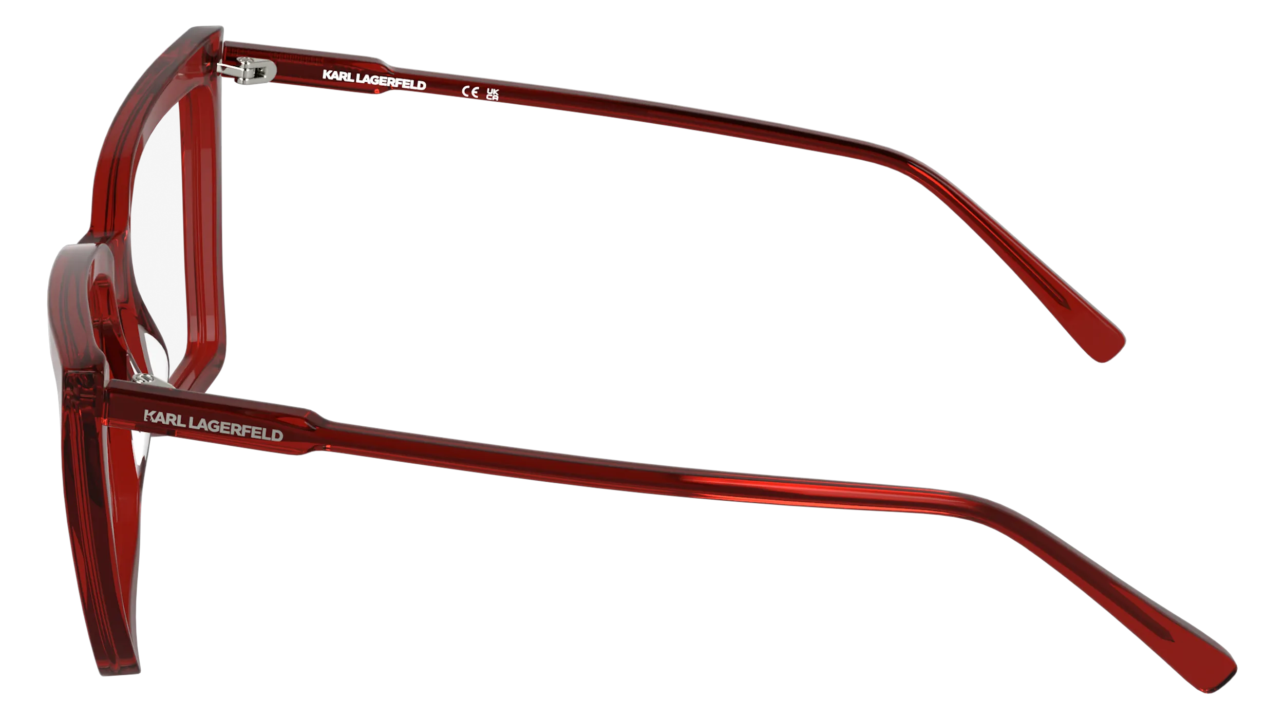Karl Lagerfeld KL6216 600 Montature da vista Acetato Rosso Squadrata Normale - immagine 3