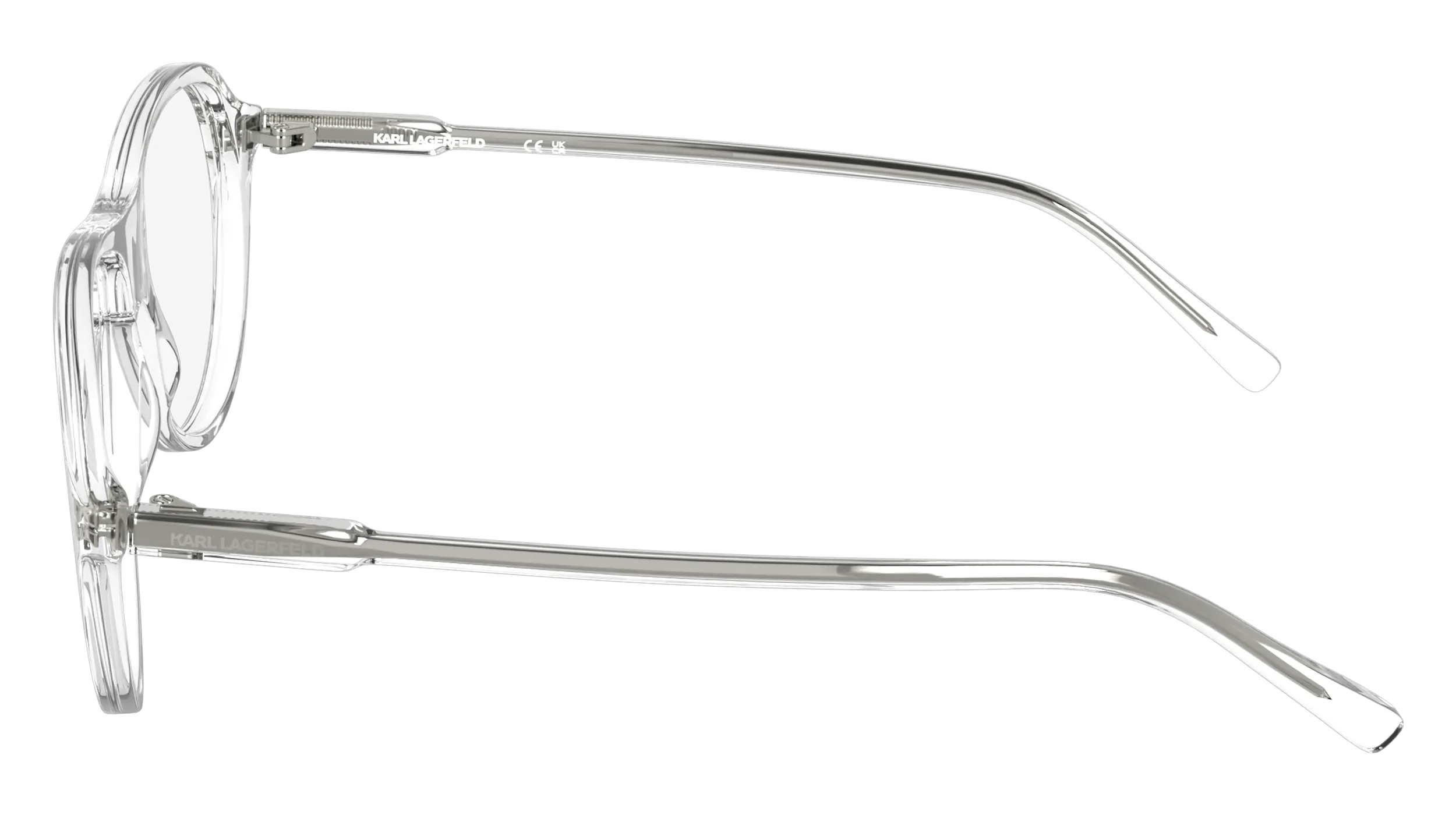 Karl Lagerfeld KL6217 000 Montature da vista Acetato Trasparente Pilot Normale - immagine 3