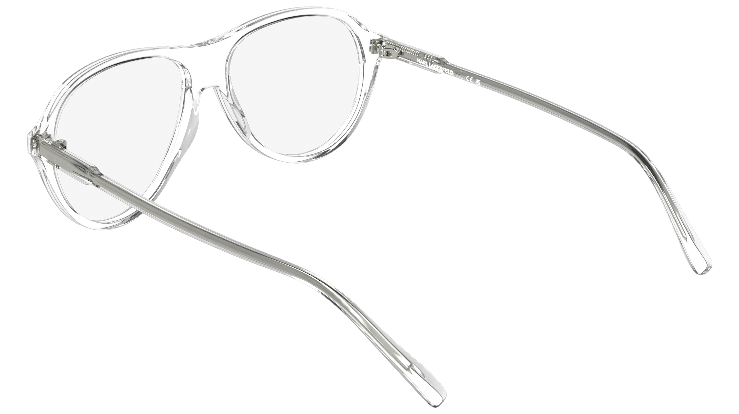 Karl Lagerfeld KL6217 000 Montature da vista Acetato Trasparente Pilot Normale - immagine 4