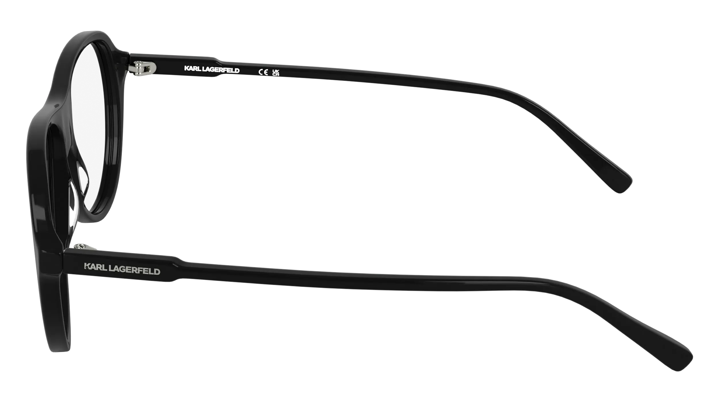 Karl Lagerfeld KL6217 001 Montature da vista Acetato Nero Pilot Normale - immagine 3