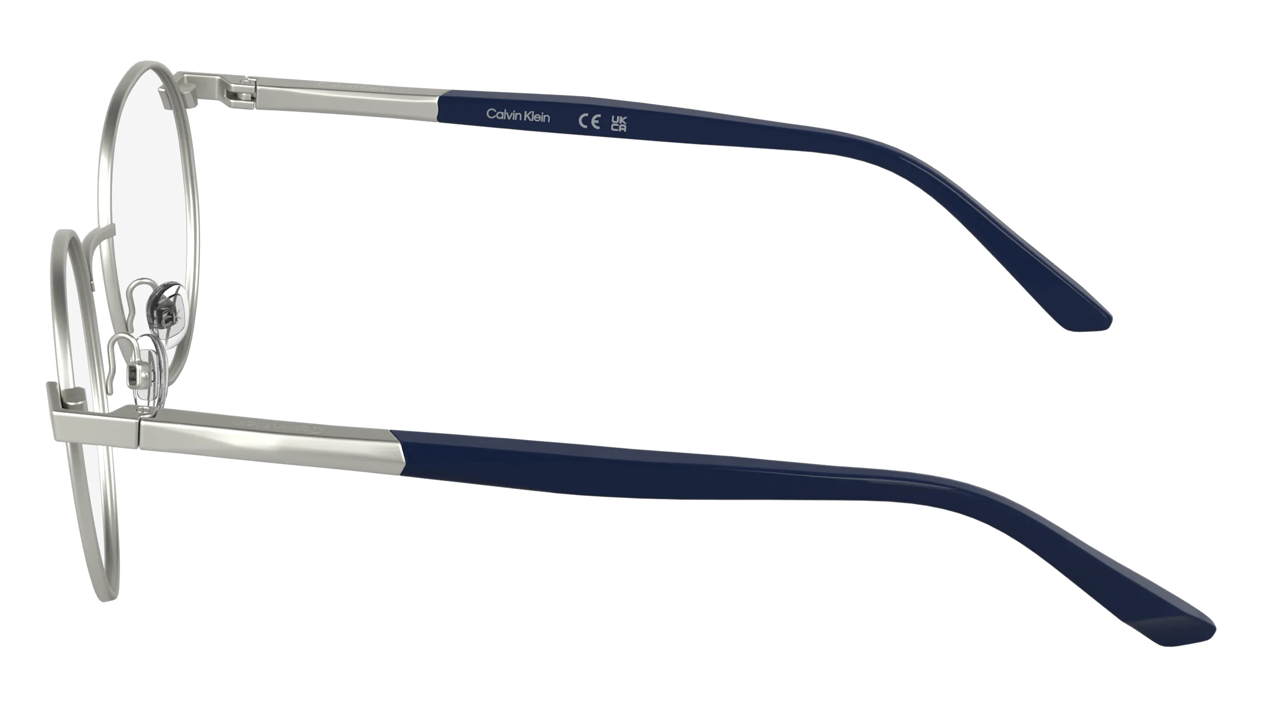 Calvin Klein CK25112 045 Montature da vista Metallo Argento Rotonda Normale - immagine 3