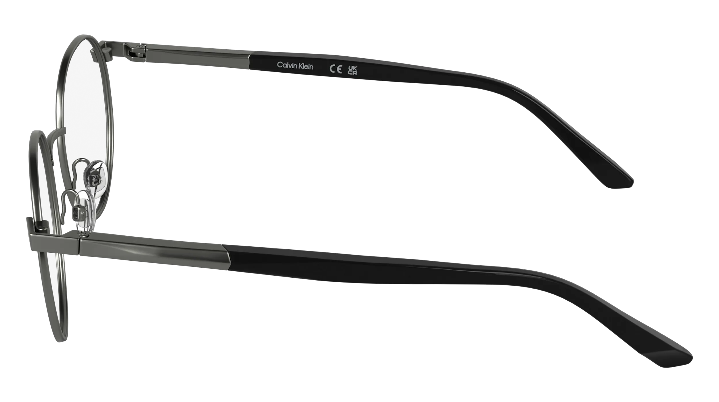 Calvin Klein CK25112 070 Montature da vista Metallo Rutenio Rotonda Normale - immagine 3