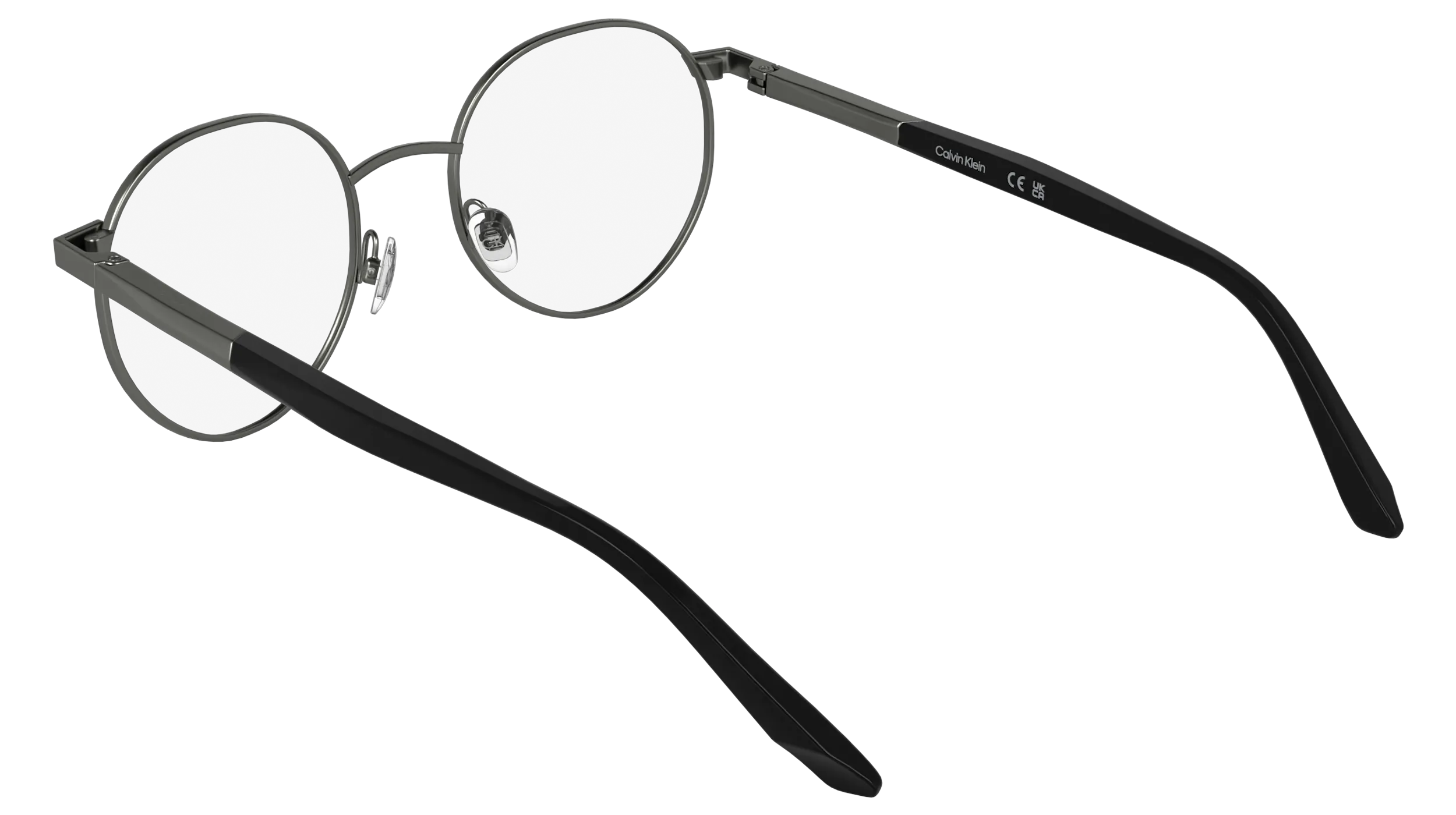 Calvin Klein CK25112 070 Montature da vista Metallo Rutenio Rotonda Normale - immagine 4
