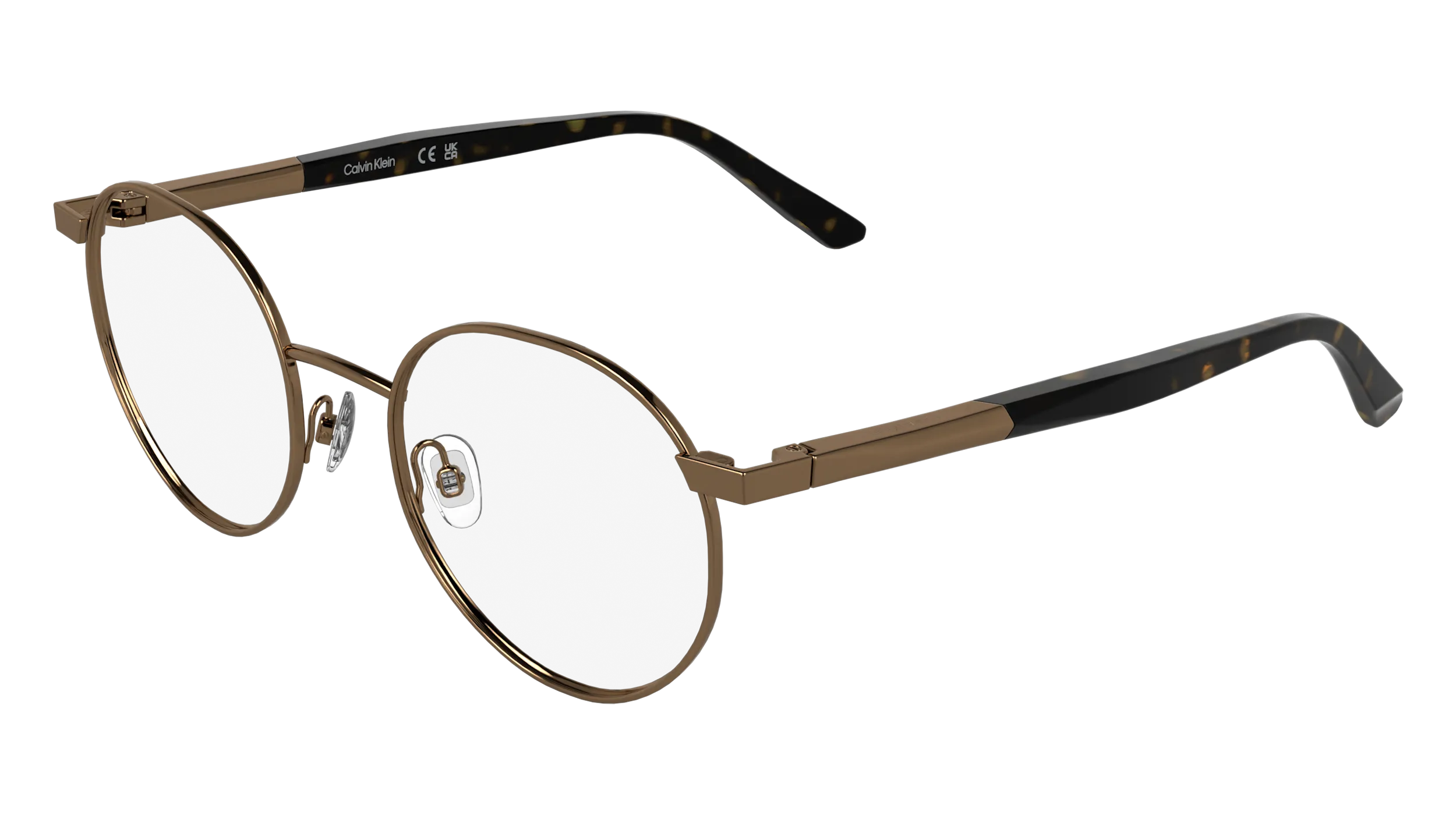 Calvin Klein CK25112 771 Montature da vista Metallo Oro Rotonda Normale - immagine 1