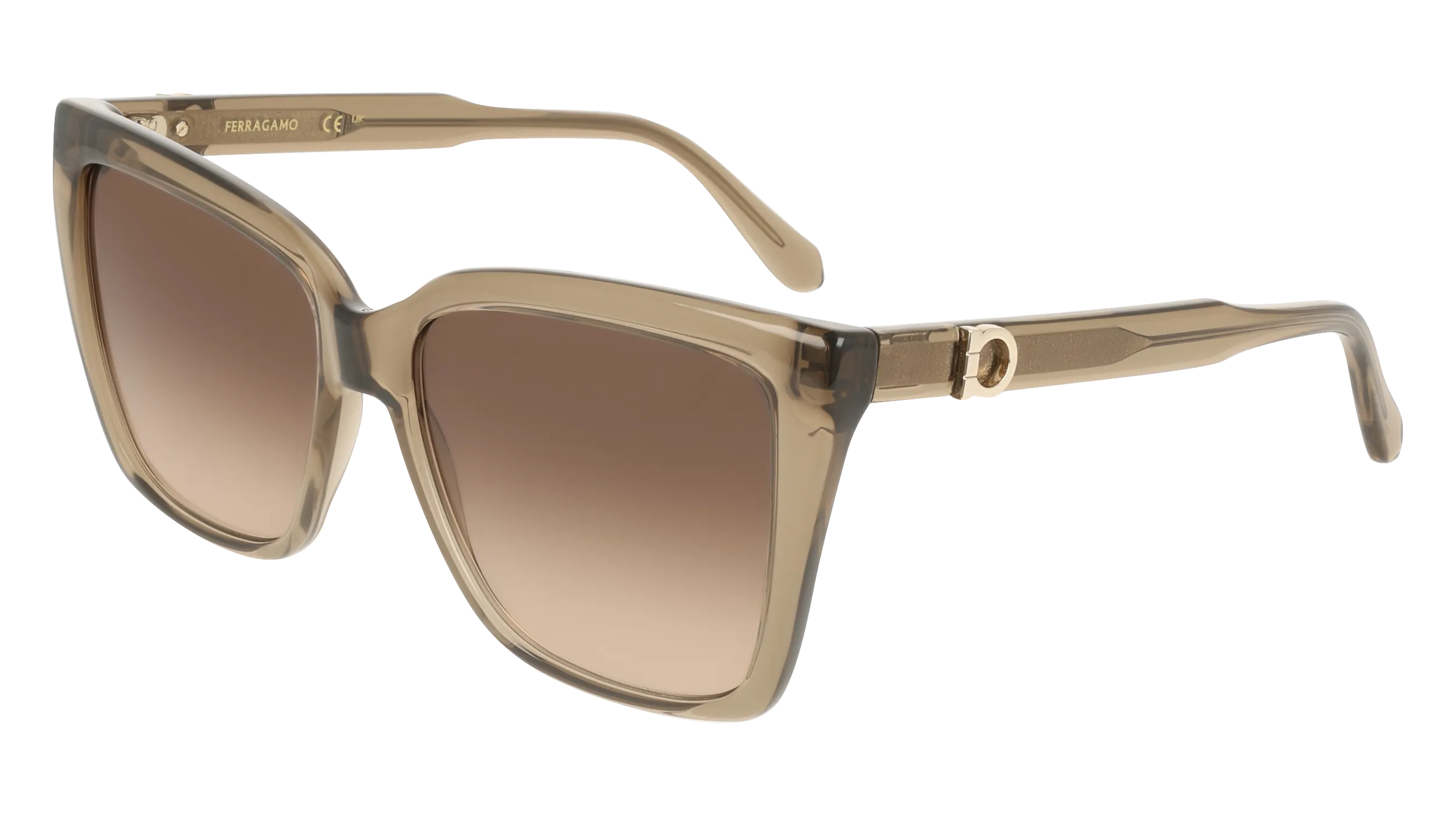 Ferragamo SF2085SE 232 Occhiali da sole Acetato Marrone Squadrata Normale - immagine 1