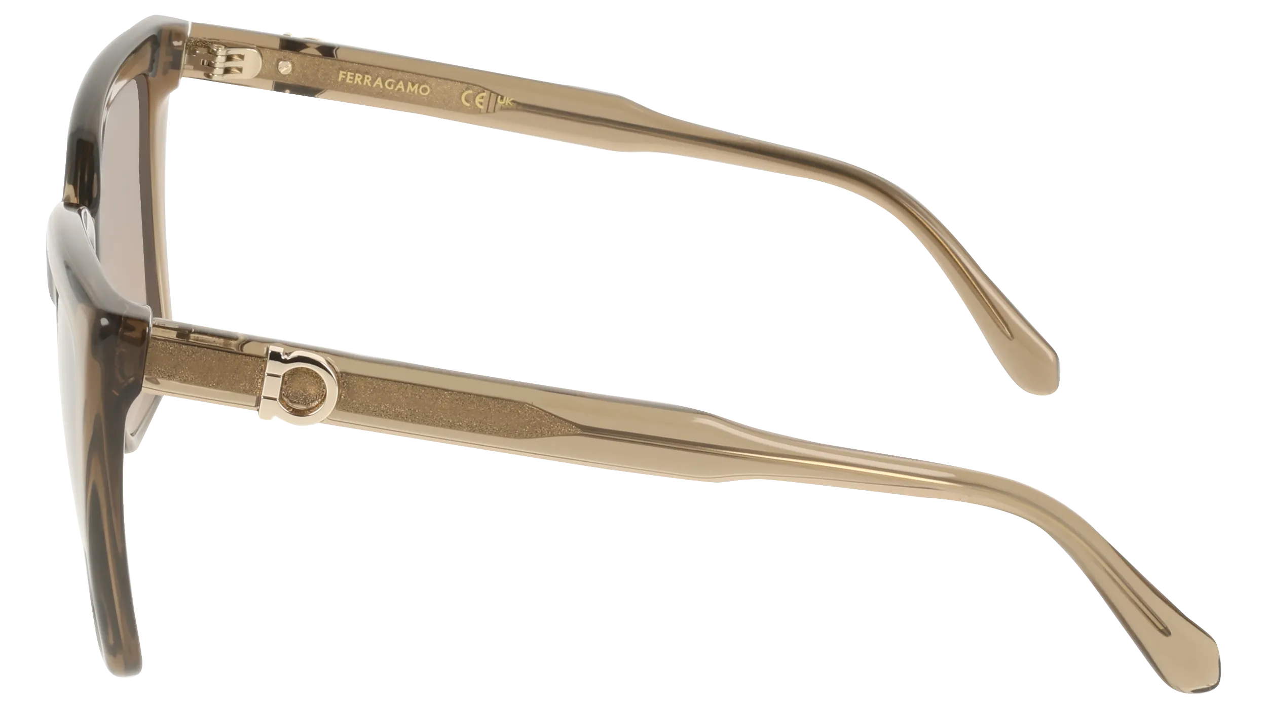 Ferragamo SF2085SE 232 Occhiali da sole Acetato Marrone Squadrata Normale - immagine 3