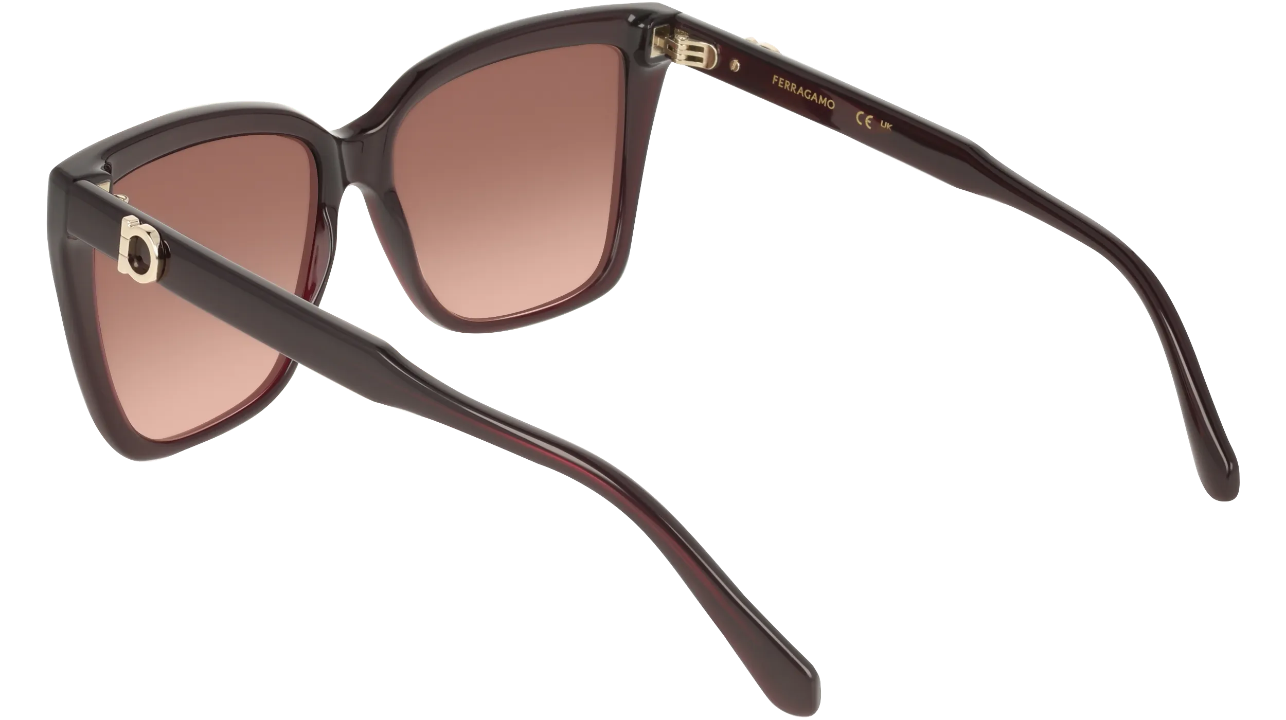 Ferragamo SF2085SE 665 Occhiali da sole Acetato Rosso Squadrata Normale - immagine 4