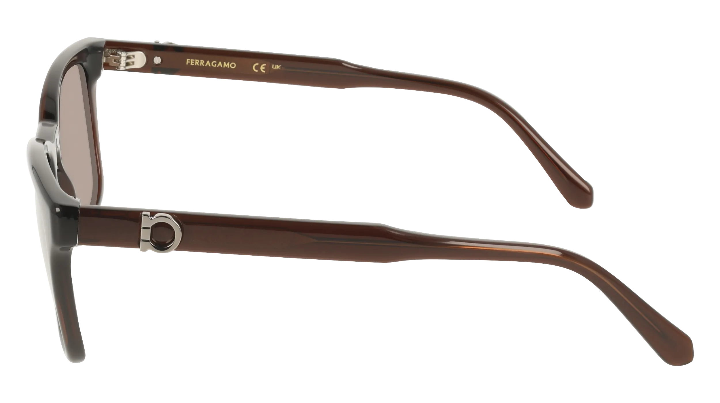 Ferragamo SF2086SE 232 Occhiali da sole Acetato Marrone Marrone Squadrata Normale - immagine 3