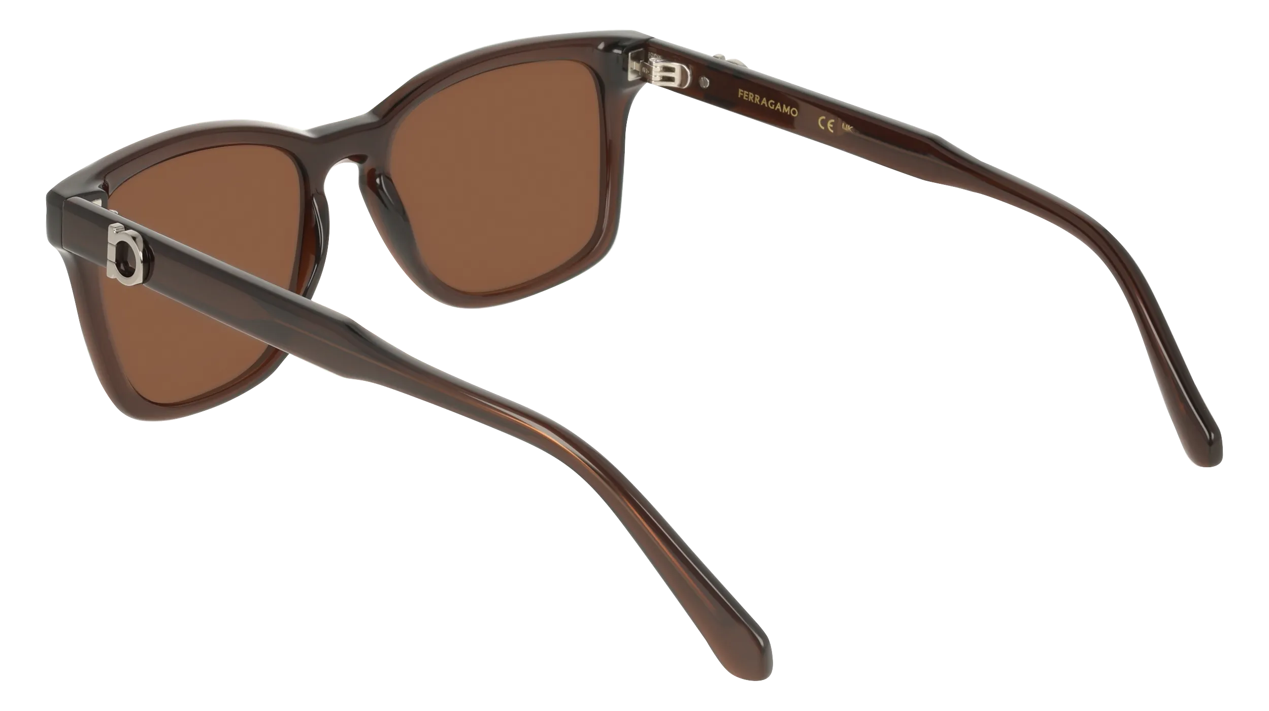 Ferragamo SF2086SE 232 Occhiali da sole Acetato Marrone Marrone Squadrata Normale - immagine 4
