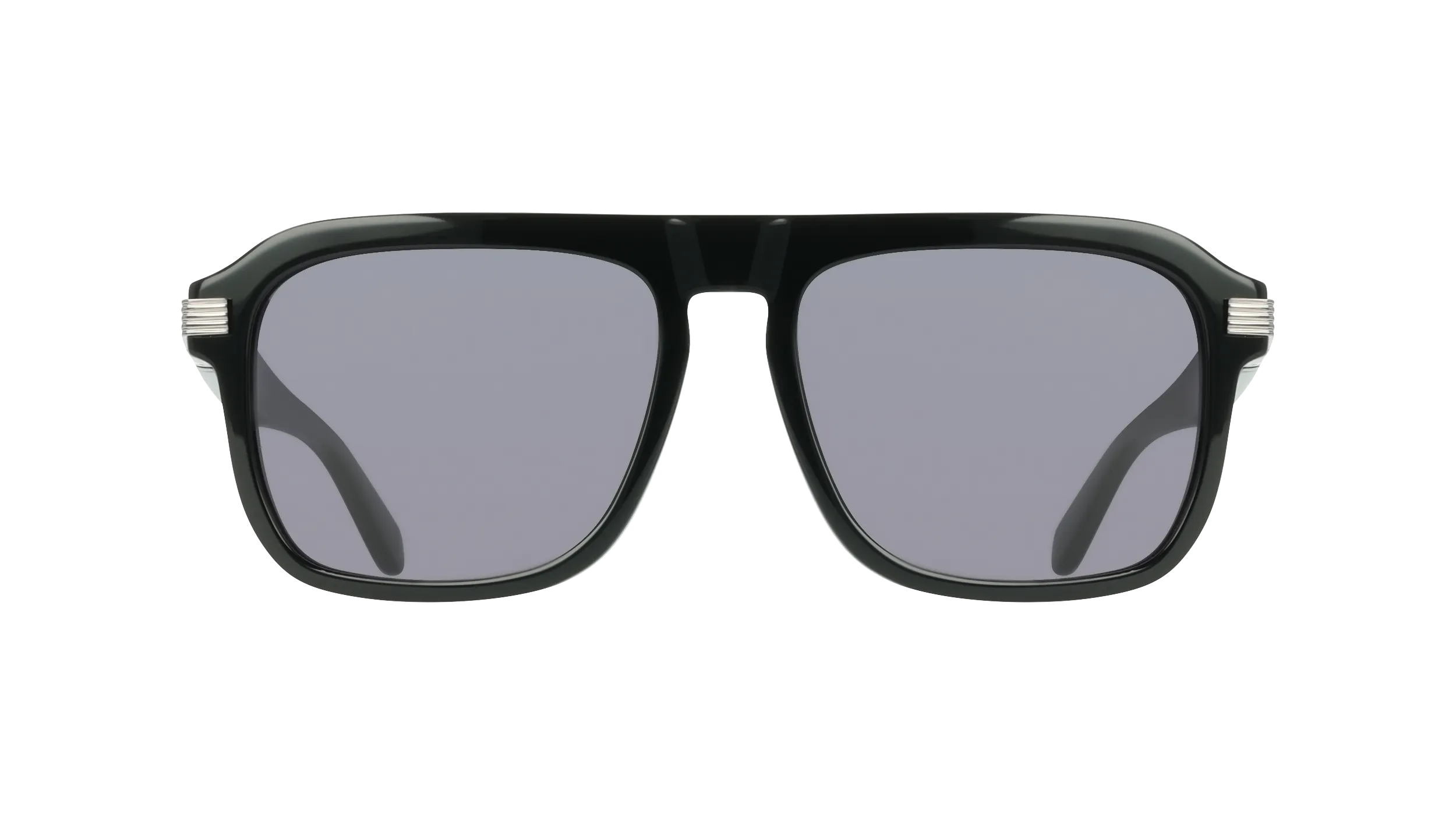 Ferragamo SF2087S 001 Occhiali da sole Acetato Nero Grigio Squadrata Normale - immagine 2