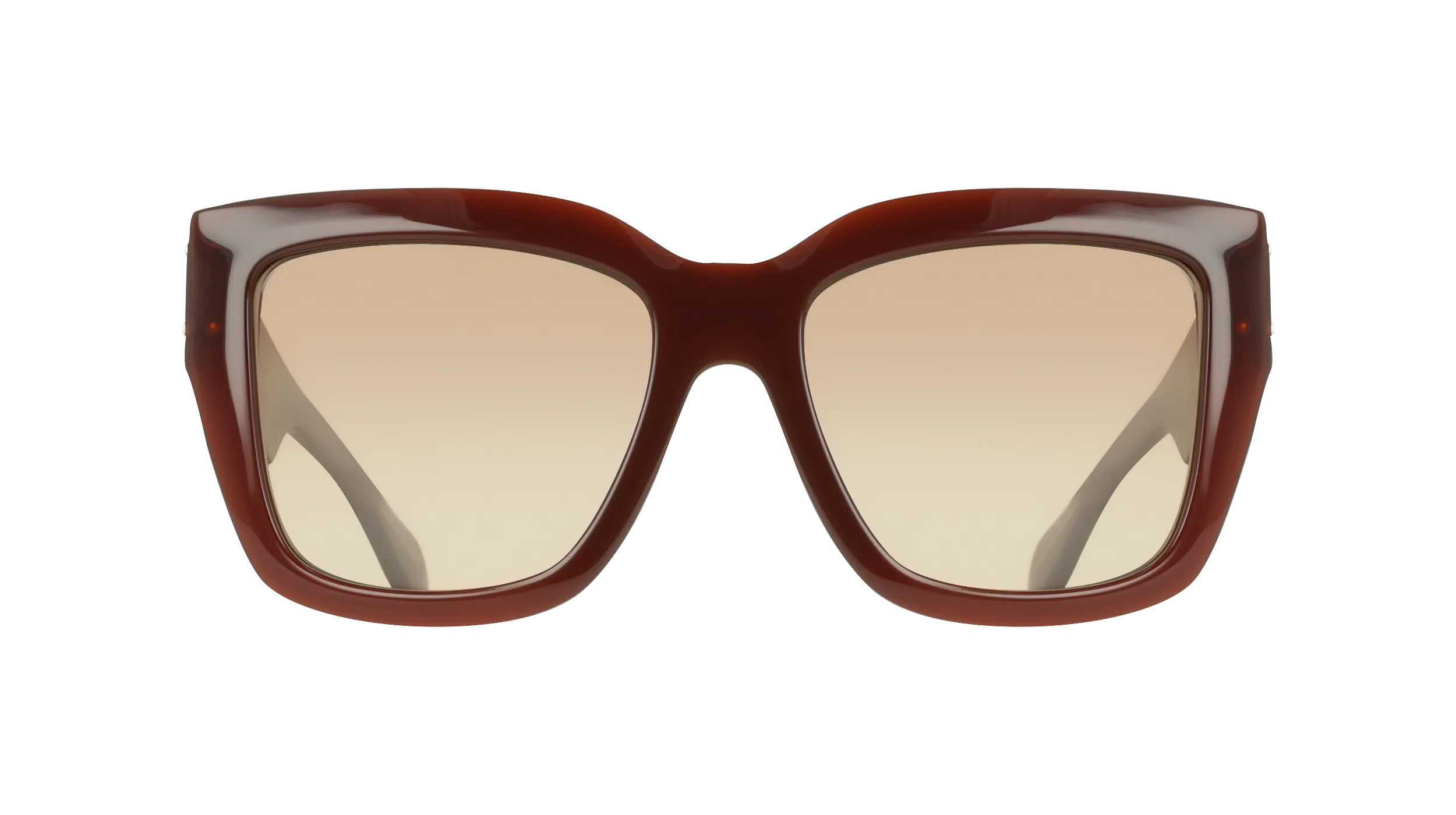 Ferragamo SF2083SE 210 Occhiali da sole Acetato Marrone Squadrata Normale Sfumato - immagine 2
