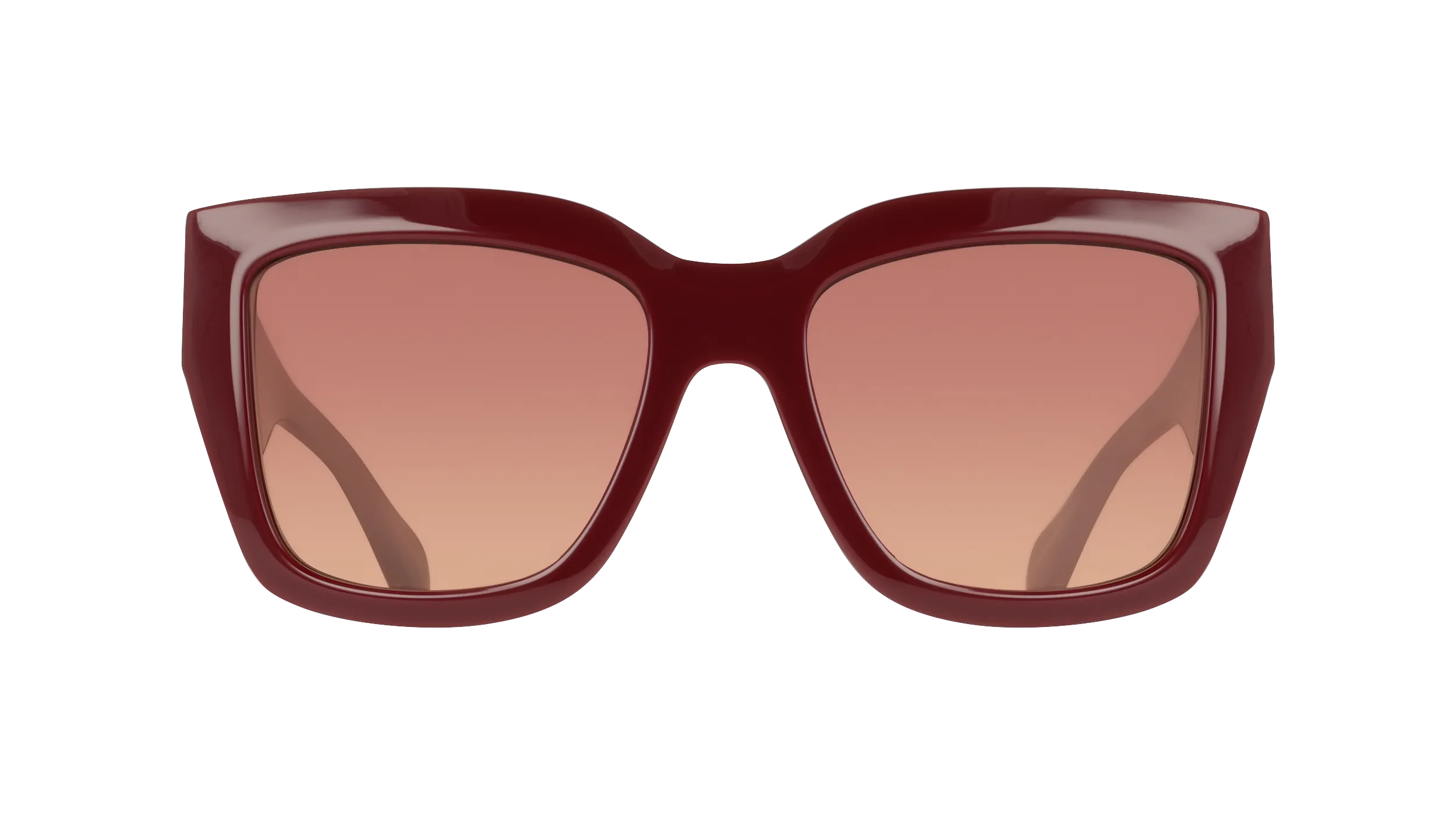 Ferragamo SF2083SE 606 Occhiali da sole Acetato Bordeaux Squadrata Normale Sfumato - immagine 2