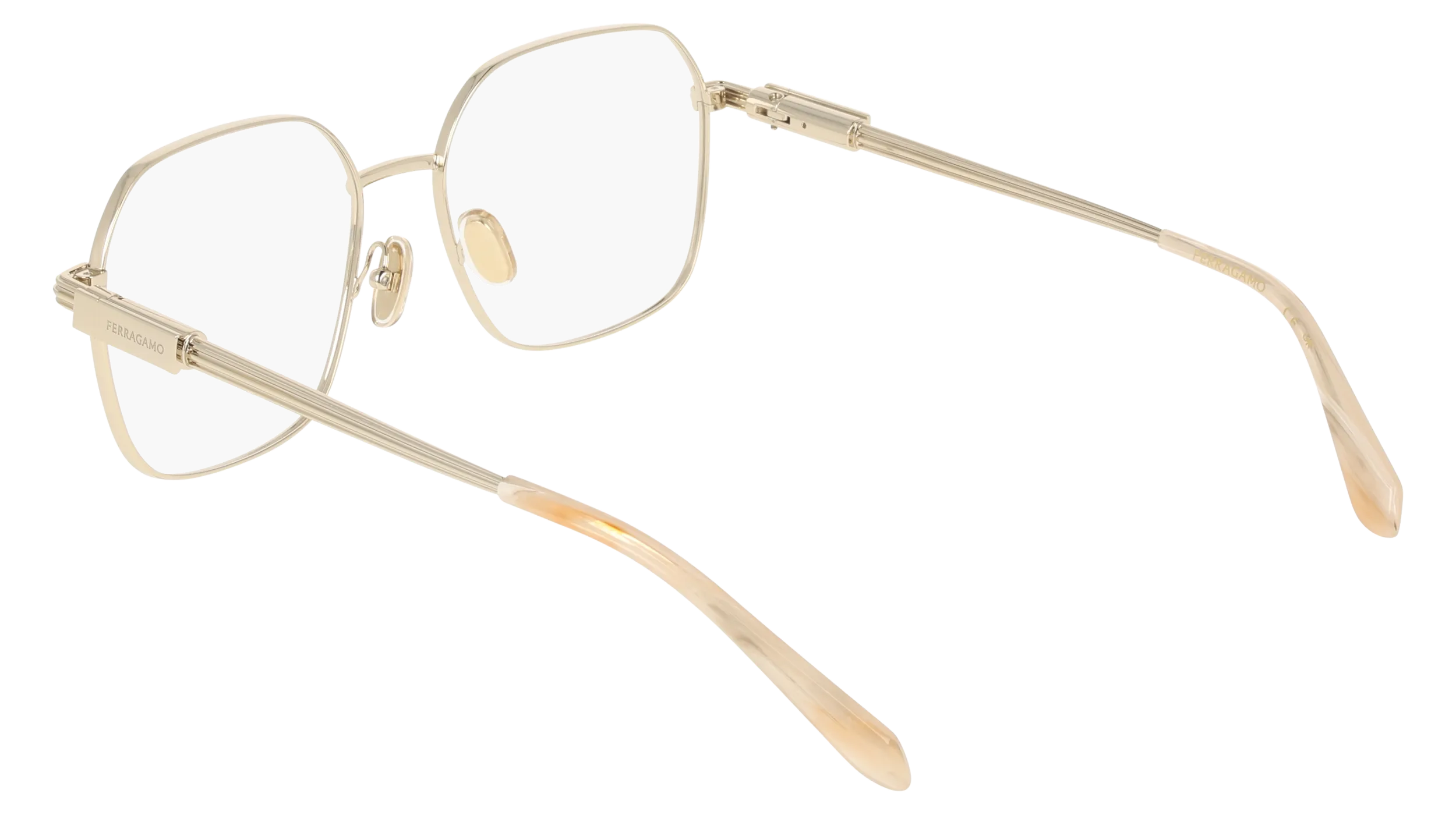 Ferragamo SF2239 710 Montature da vista Metallo Oro Squadrata Normale - immagine 4