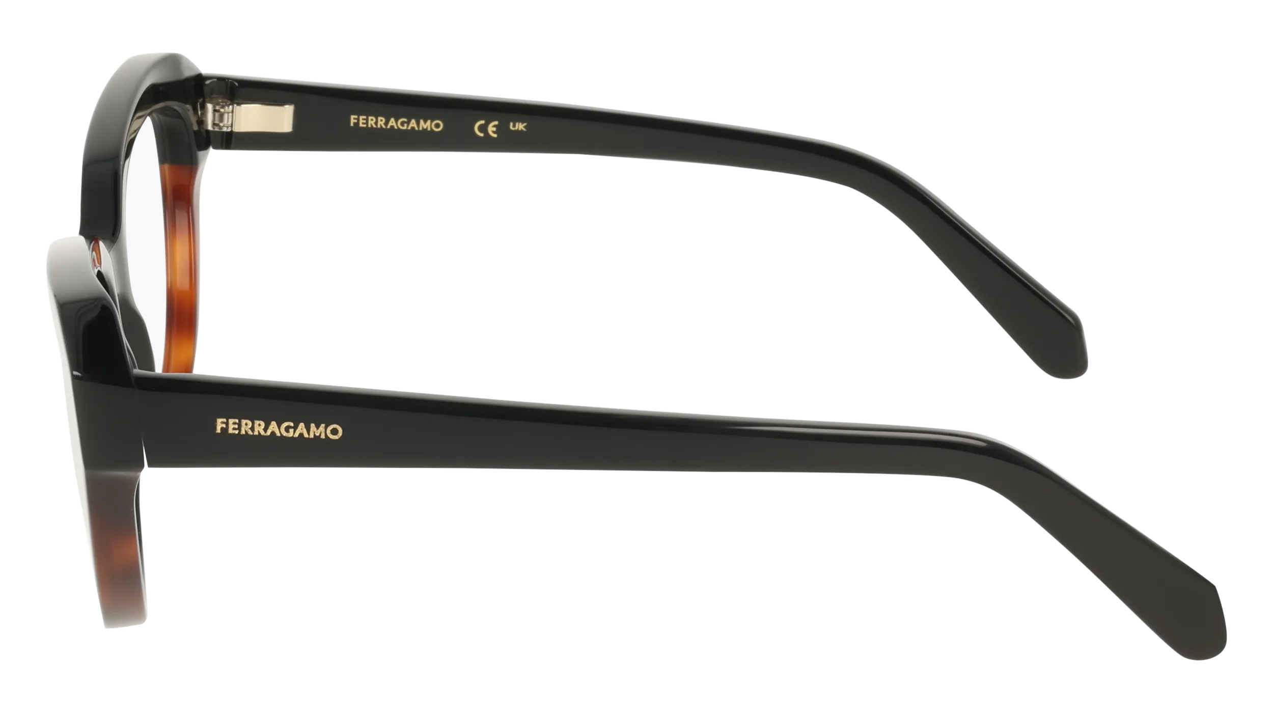 Ferragamo SF3046 006 Montature da vista Acetato Nero Cat Eye Normale - immagine 3