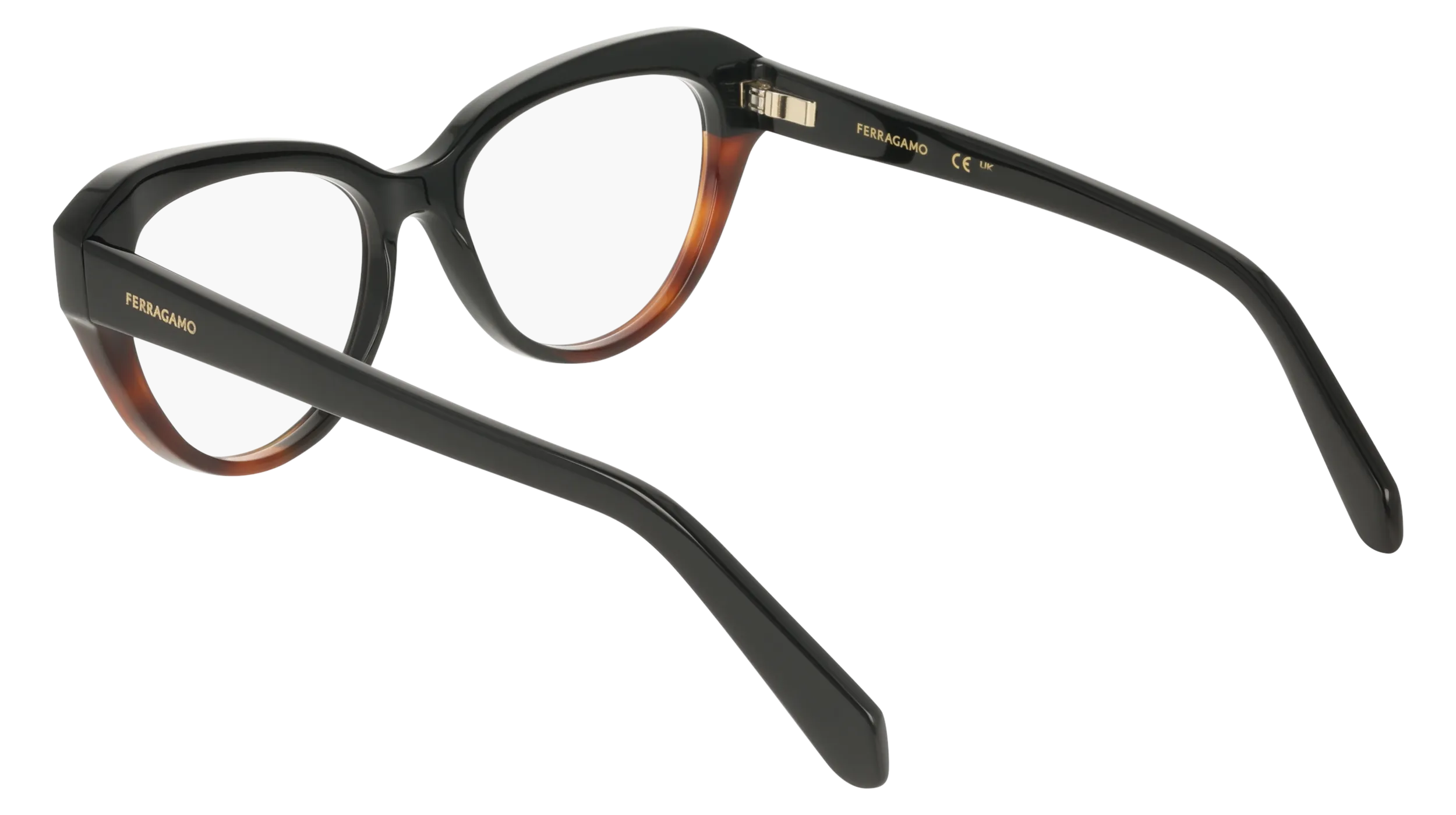 Ferragamo SF3046 006 Montature da vista Acetato Nero Cat Eye Normale - immagine 4