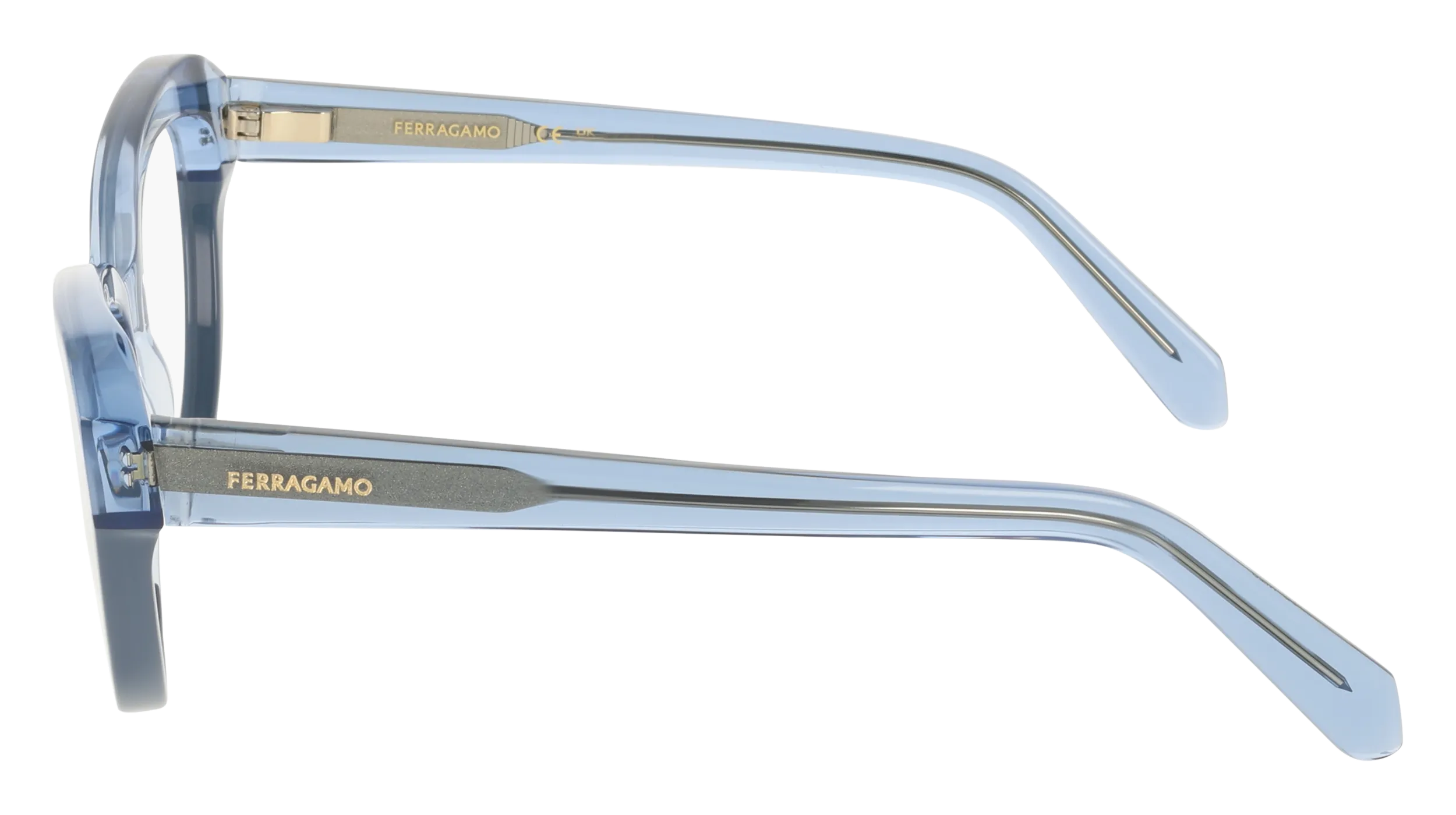 Ferragamo SF3046 433 Montature da vista Acetato Cat Eye Normale - immagine 3