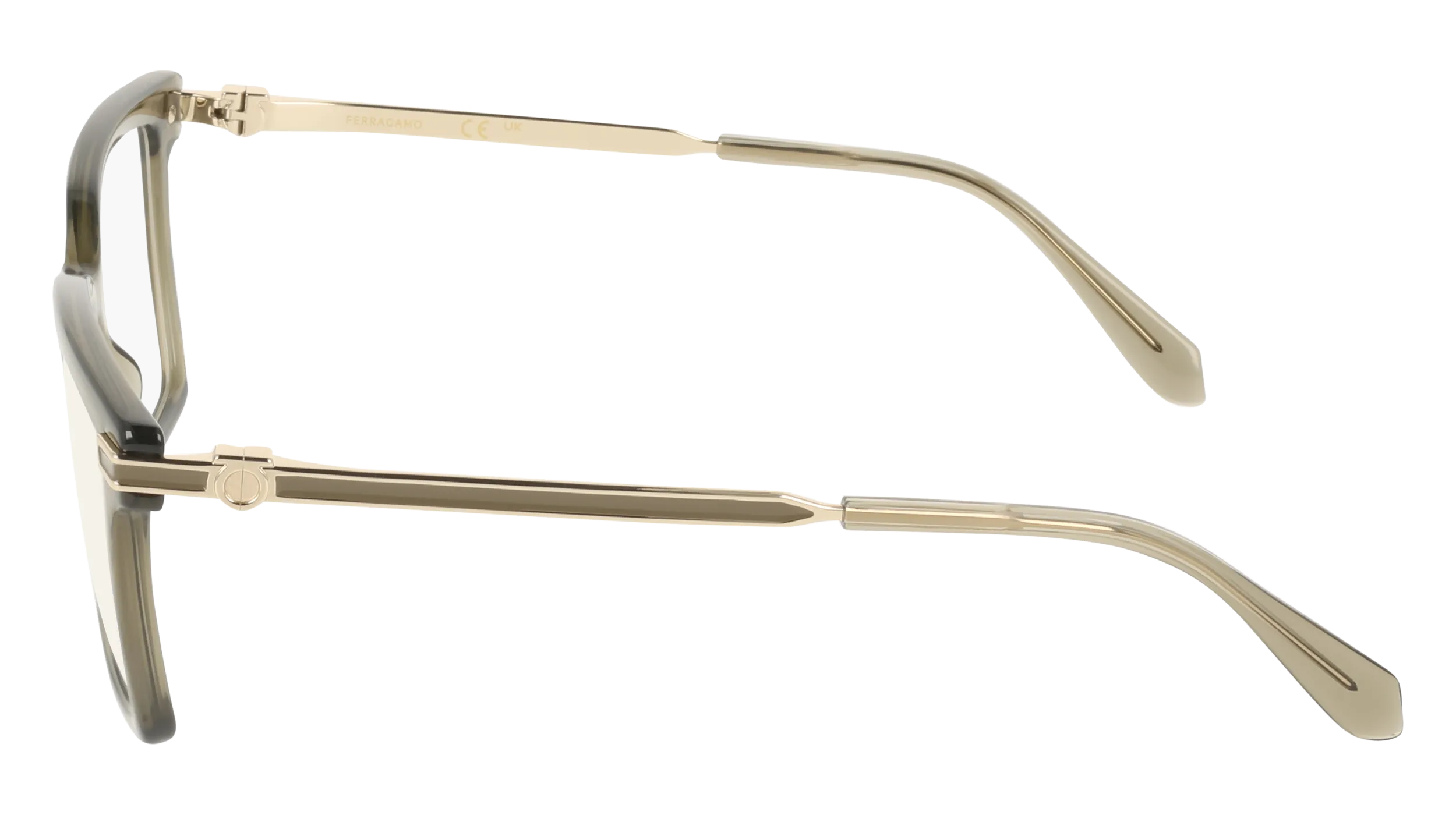 Ferragamo SF3039 320 Montature da vista Acetato Verde Squadrata Normale - immagine 3