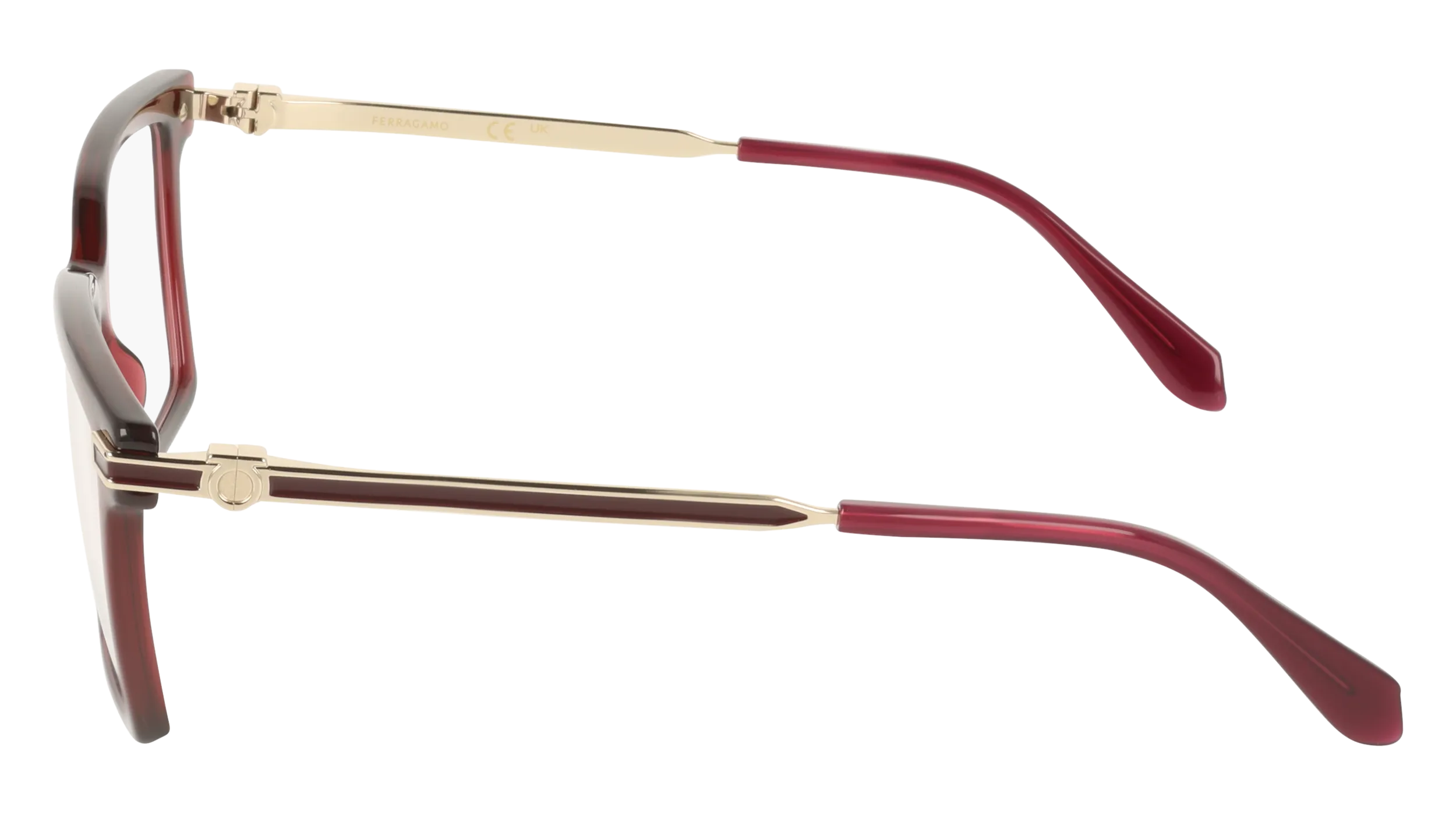 Ferragamo SF3039 612 Montature da vista Acetato Bordeaux Squadrata Normale - immagine 3