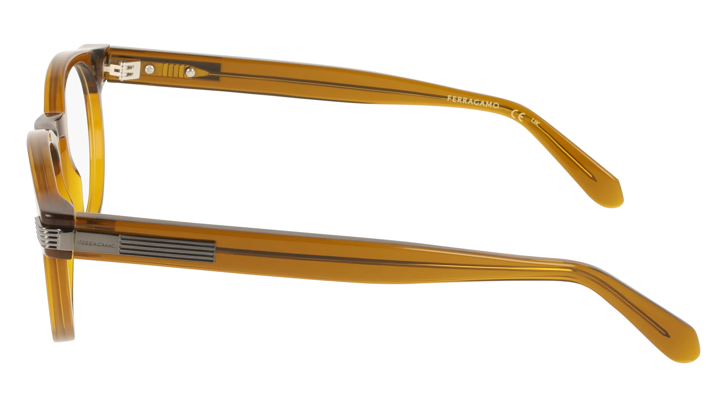 Ferragamo SF3045 232 Montature da vista Acetato Marrone Geometrica Normale - immagine 3