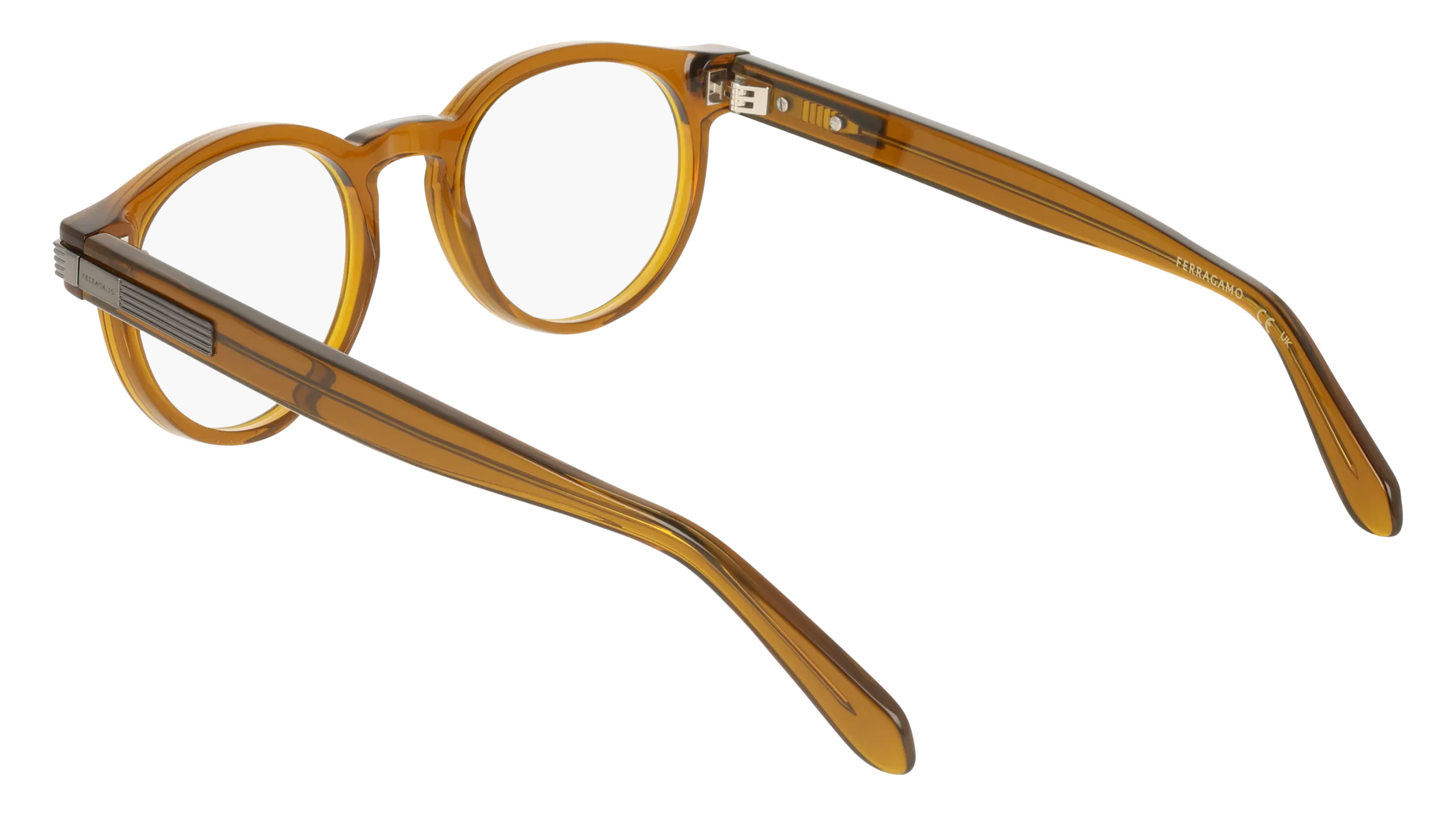 Ferragamo SF3045 232 Montature da vista Acetato Marrone Geometrica Normale - immagine 4