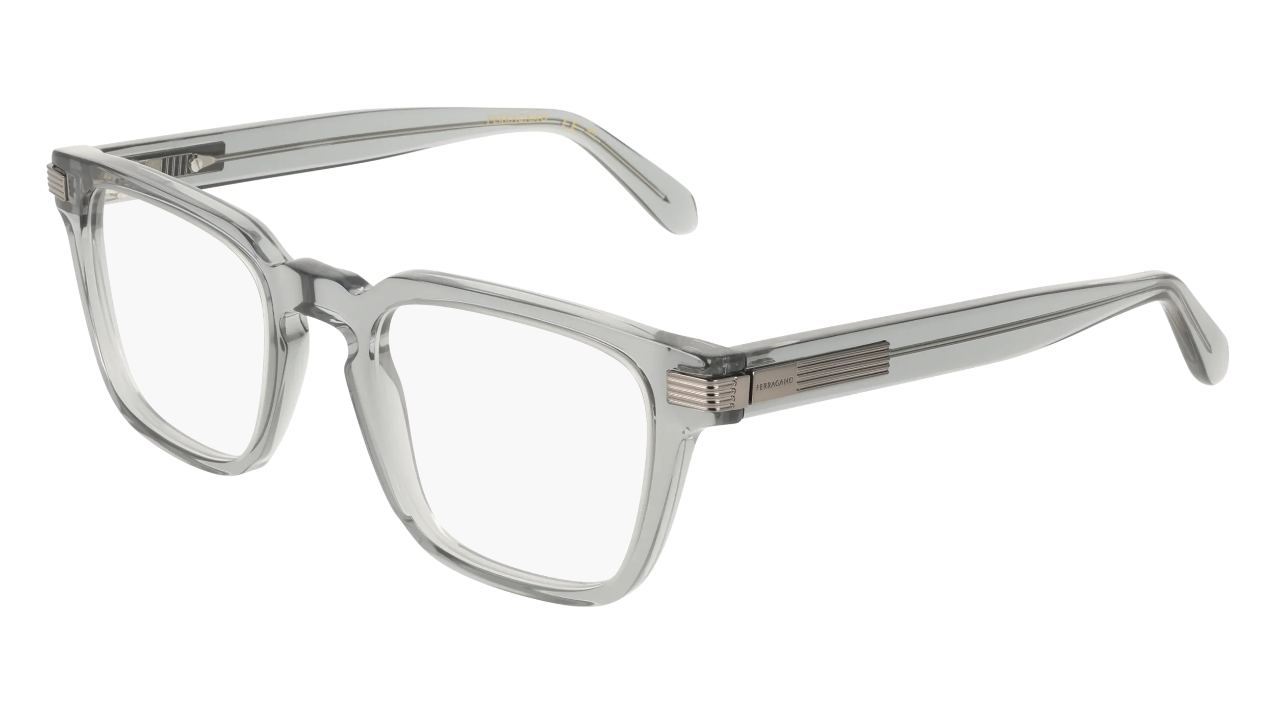 Ferragamo SF3044 020 Montature da vista Acetato Grigio Squadrata Normale - immagine 1