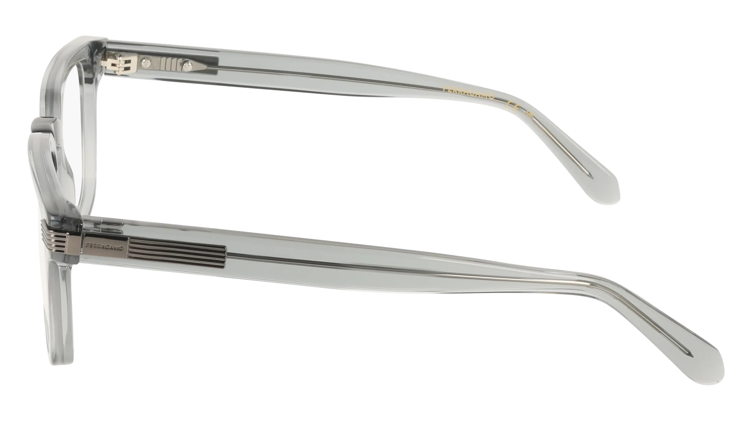 Ferragamo SF3044 020 Montature da vista Acetato Grigio Squadrata Normale - immagine 3