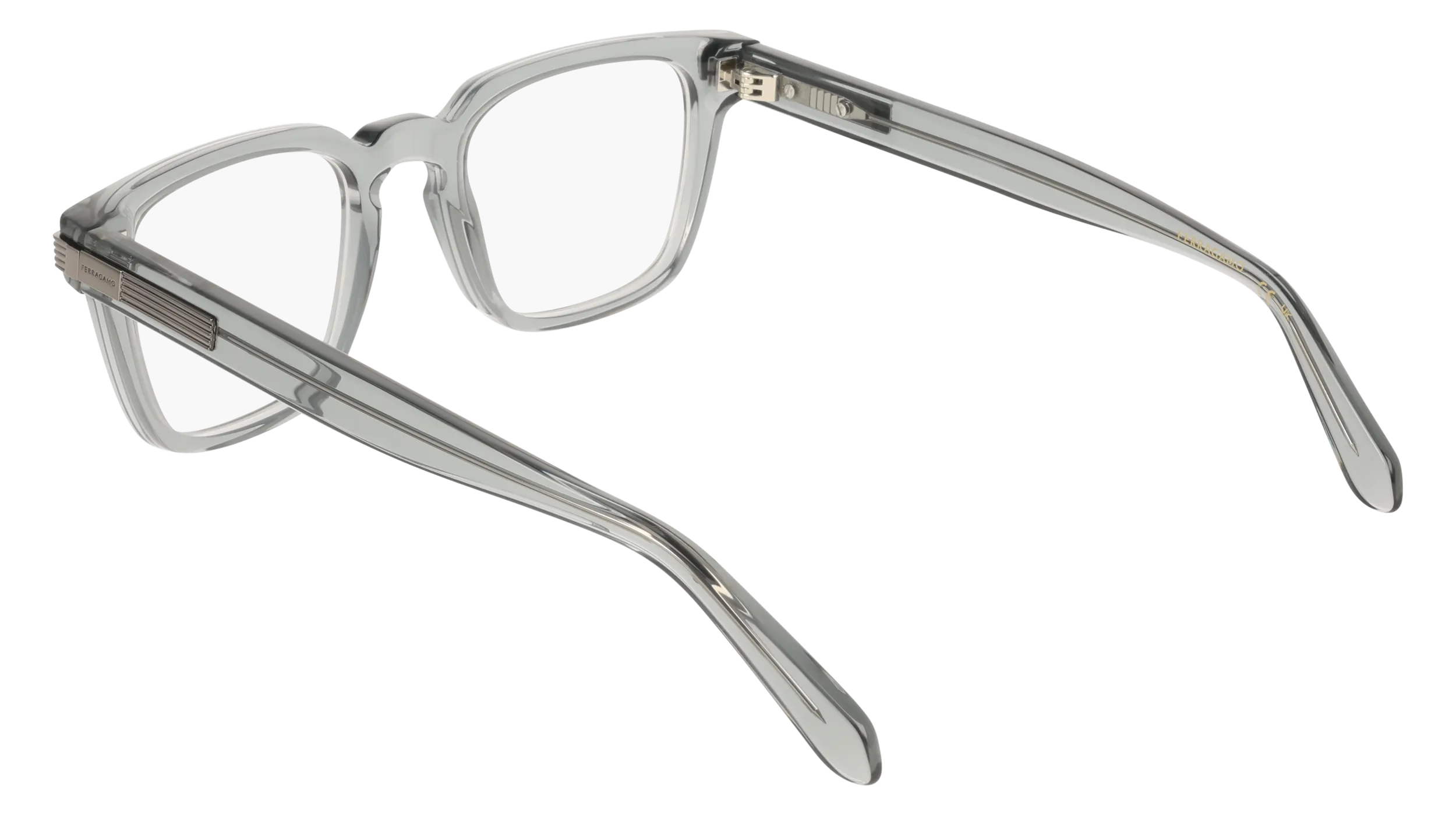 Ferragamo SF3044 020 Montature da vista Acetato Grigio Squadrata Normale - immagine 4