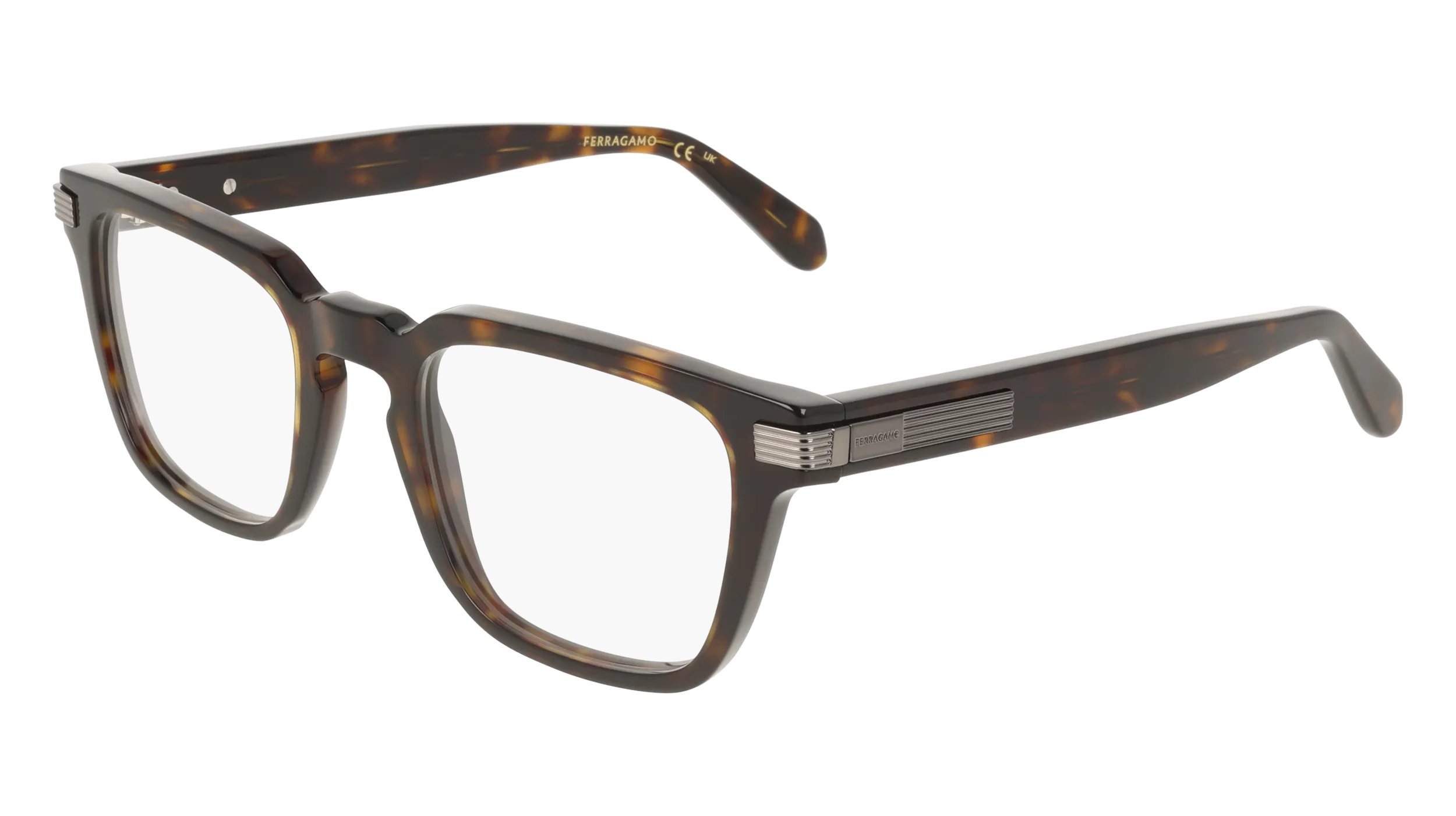 Ferragamo SF3044 242 Montature da vista Acetato Havana Squadrata Normale - immagine 1