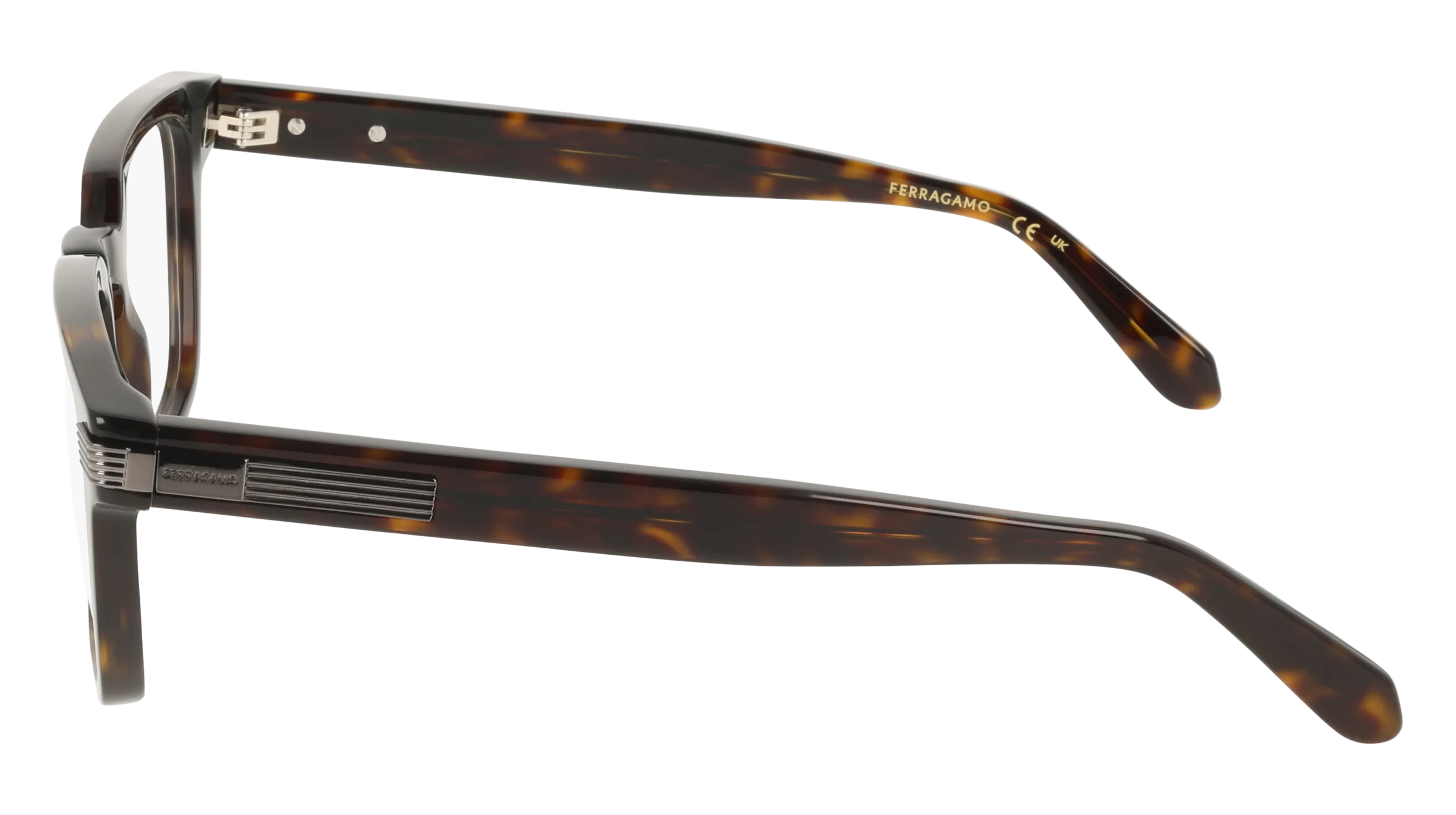 Ferragamo SF3044 242 Montature da vista Acetato Havana Squadrata Normale - immagine 3