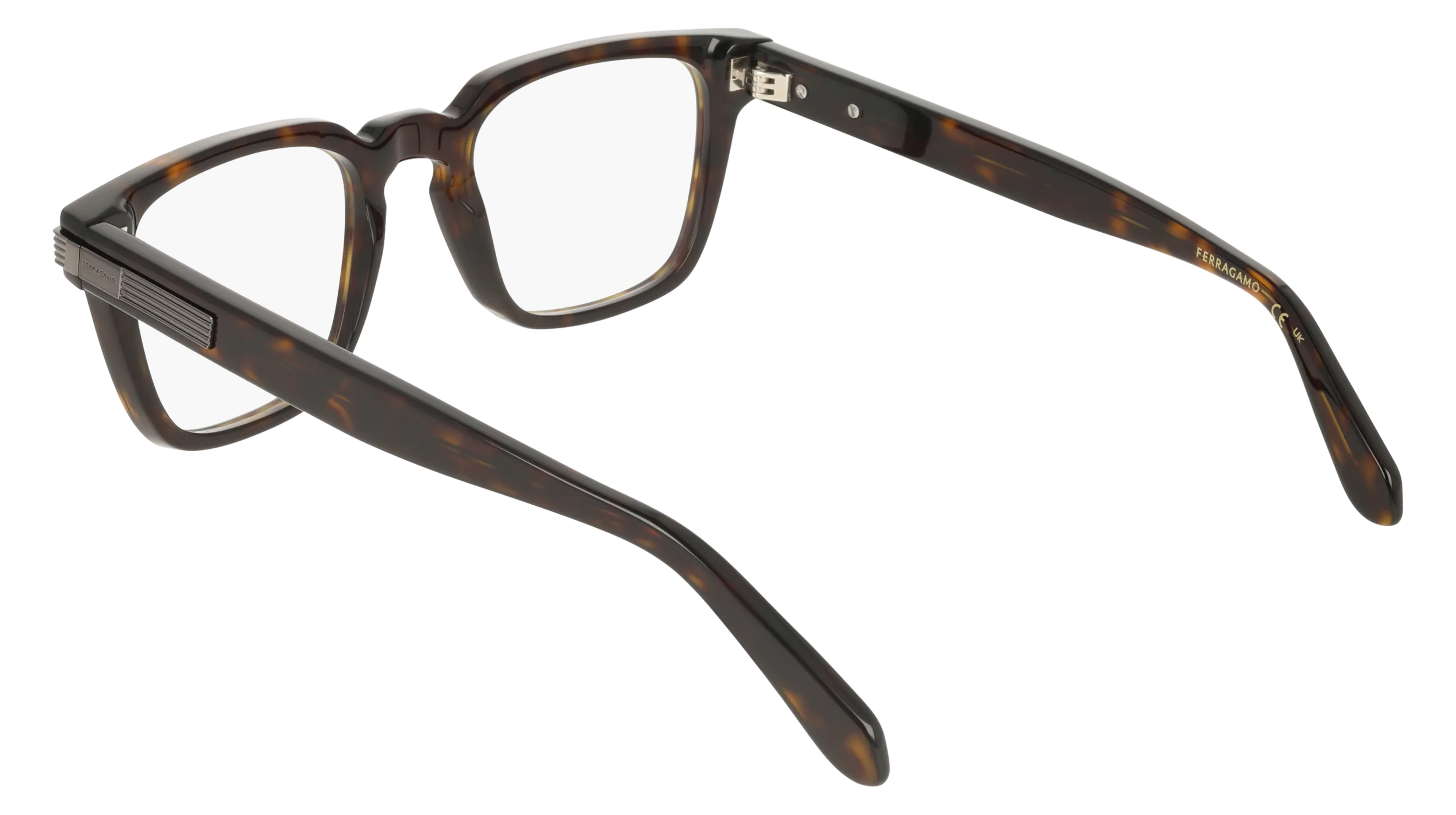 Ferragamo SF3044 242 Montature da vista Acetato Havana Squadrata Normale - immagine 4