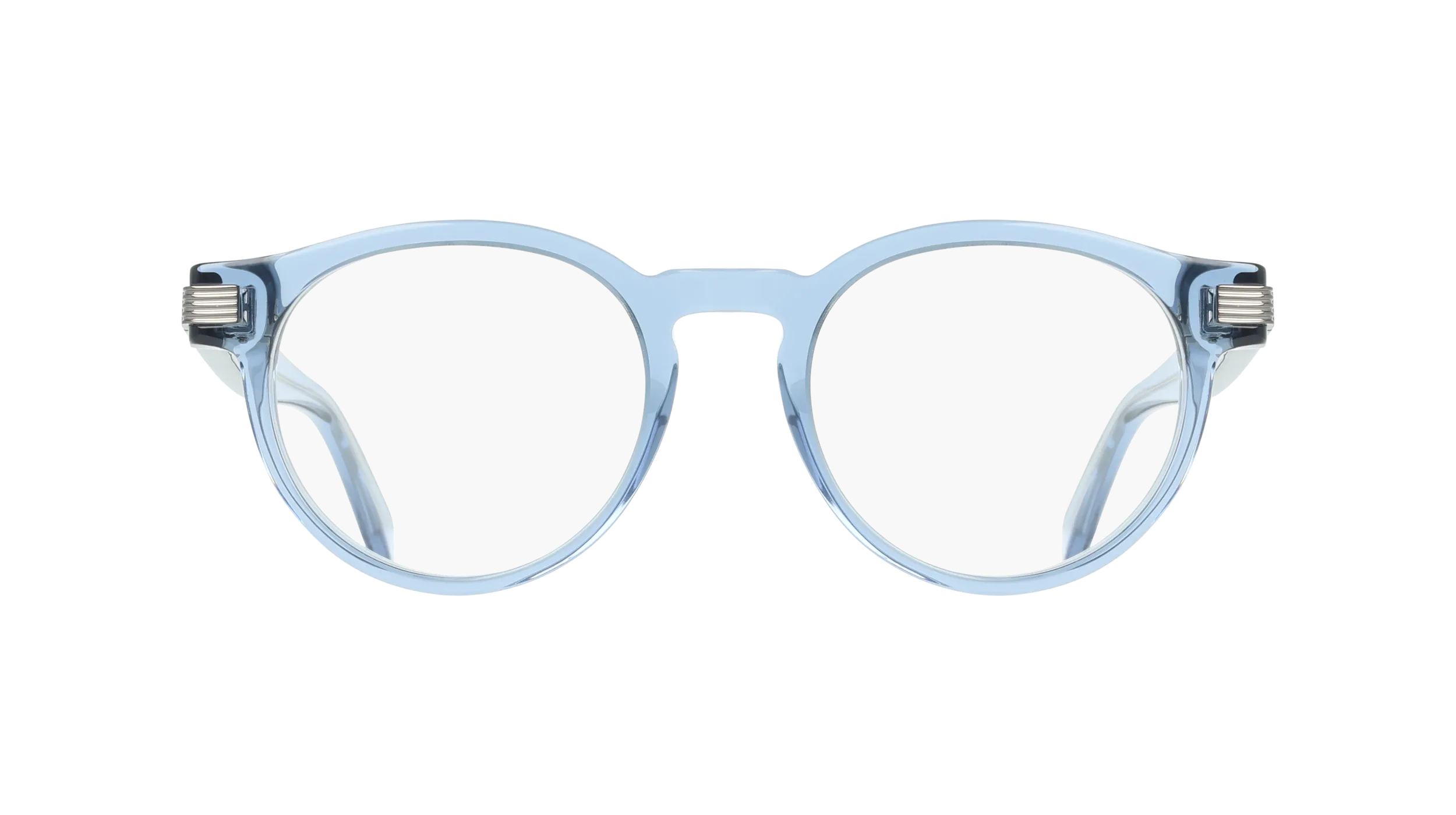 Ferragamo SF3045 438 Montature da vista Acetato Blu Geometrica Normale - immagine 2