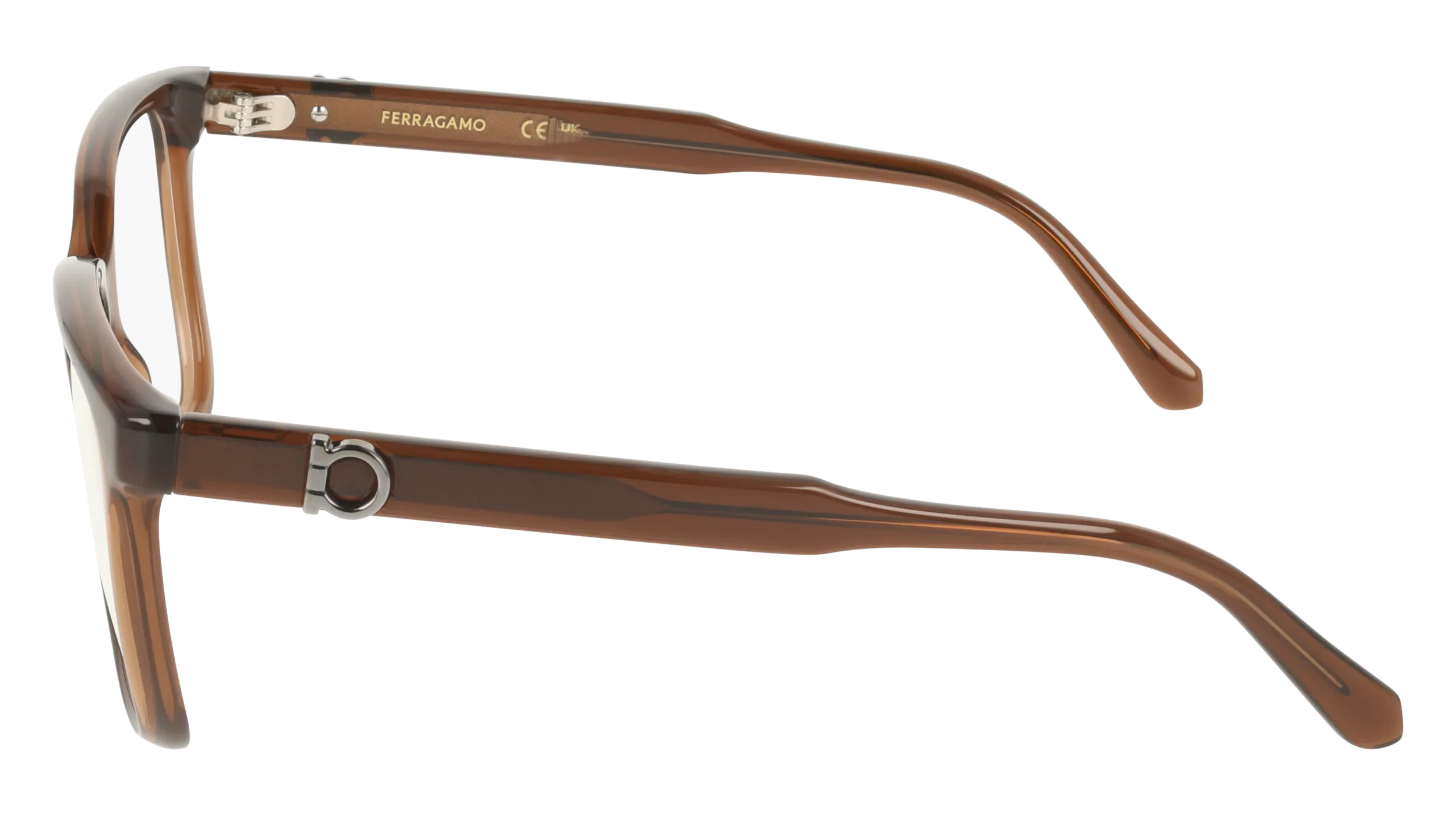 Ferragamo SF3043E 232 Montature da vista Marrone Squadrata Normale - immagine 3