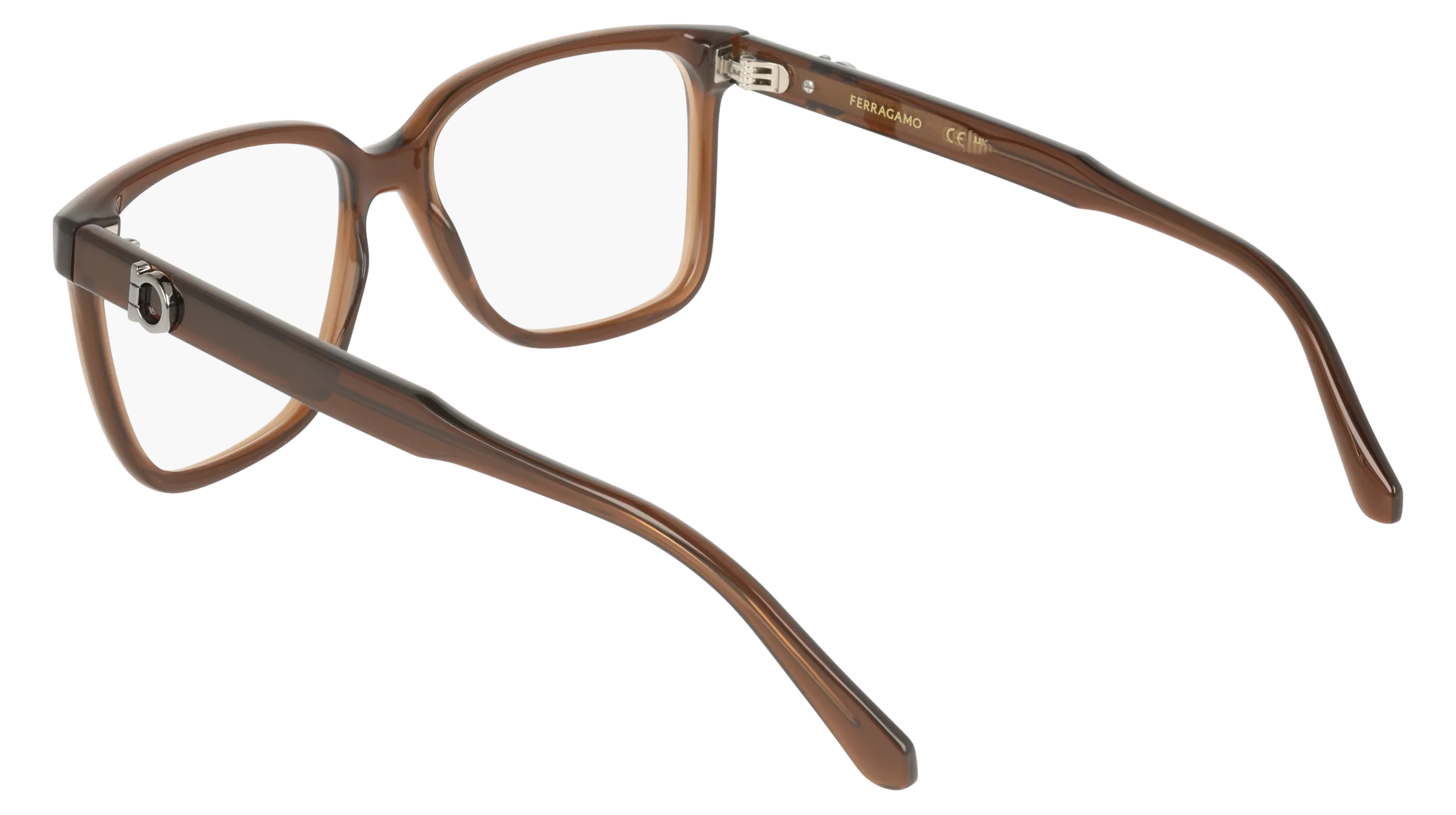 Ferragamo SF3043E 232 Montature da vista Marrone Squadrata Normale - immagine 4
