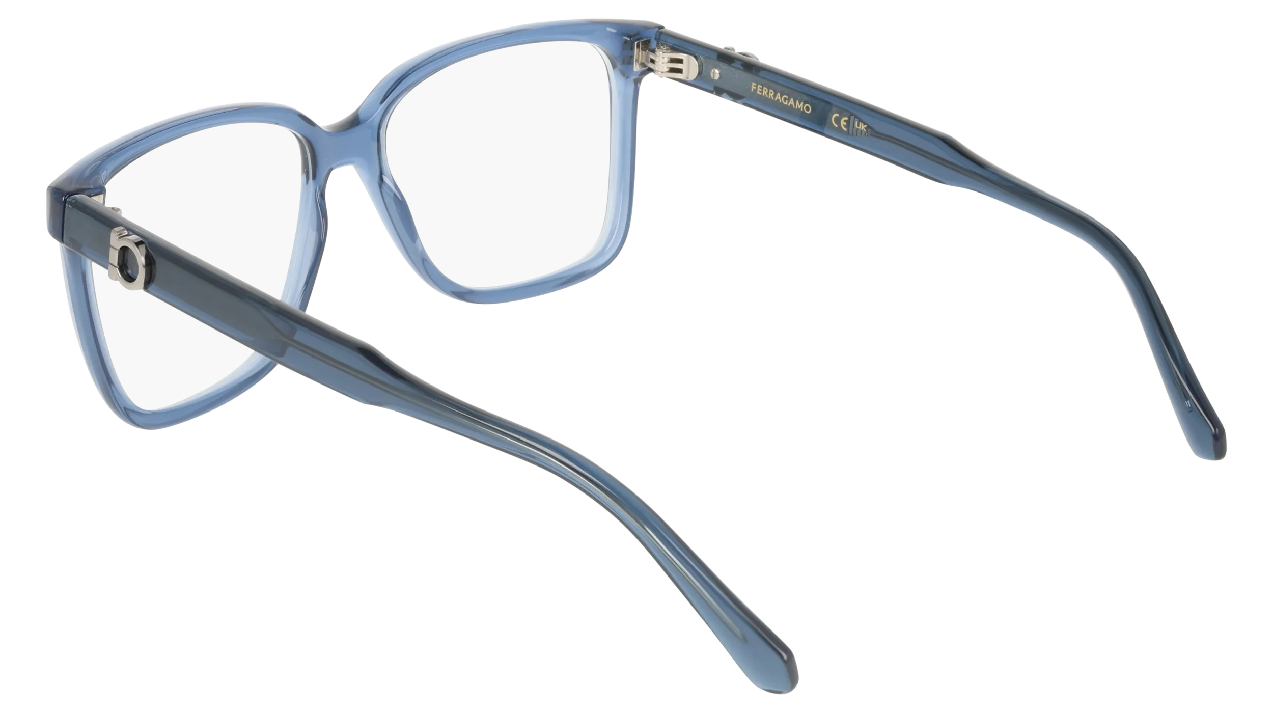 Ferragamo SF3043E 432 Montature da vista Blu Squadrata Normale - immagine 4