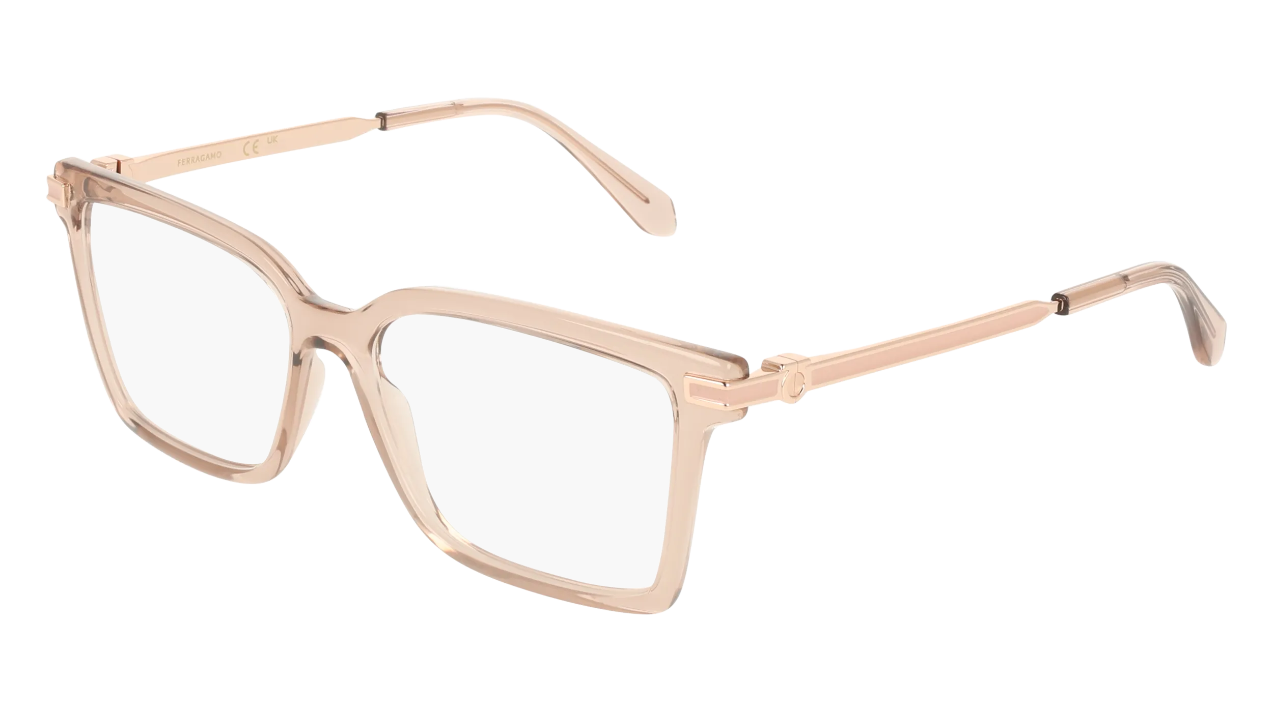Ferragamo SF3039 667 Montature da vista Acetato Rosa Squadrata Normale - immagine 1