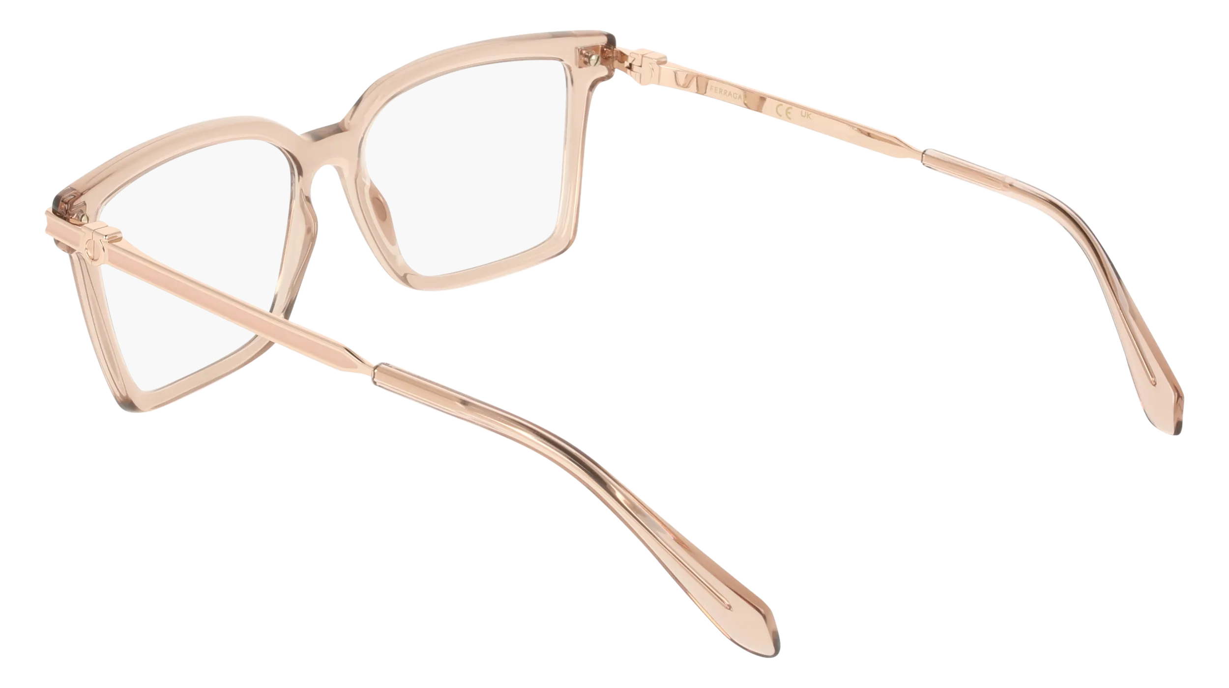 Ferragamo SF3039 667 Montature da vista Acetato Rosa Squadrata Normale - immagine 4