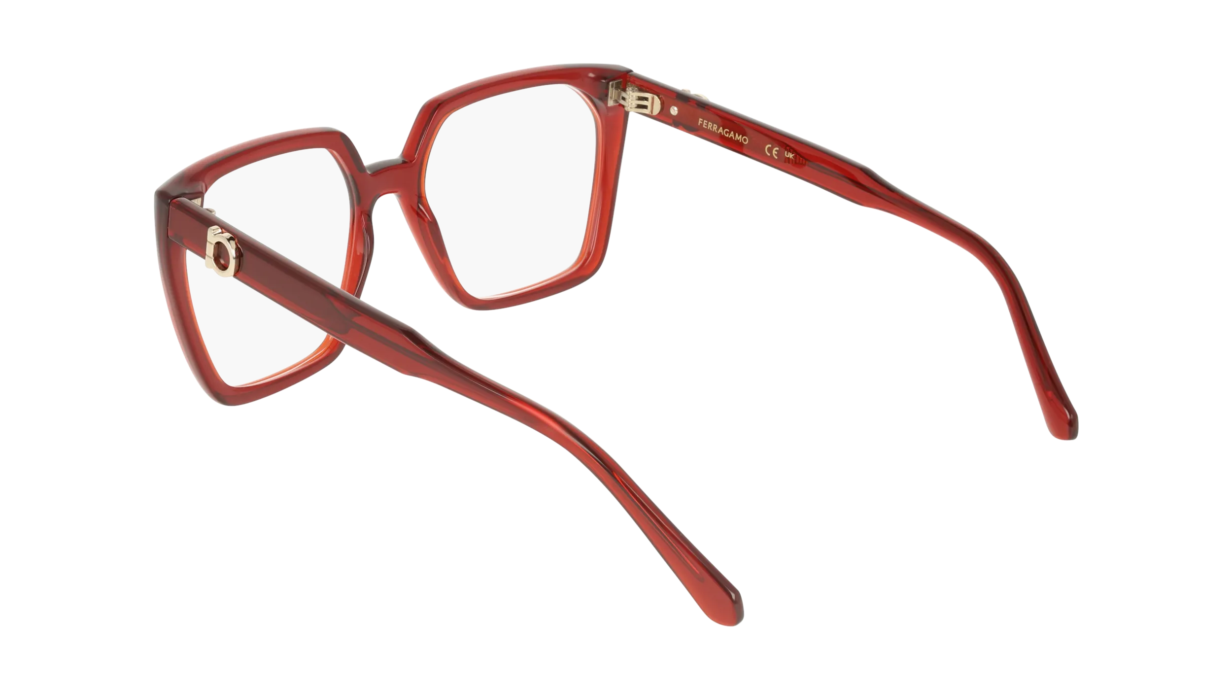 Ferragamo SF3042E 612 Montature da vista Acetato Bordeaux Squadrata Normale - immagine 4